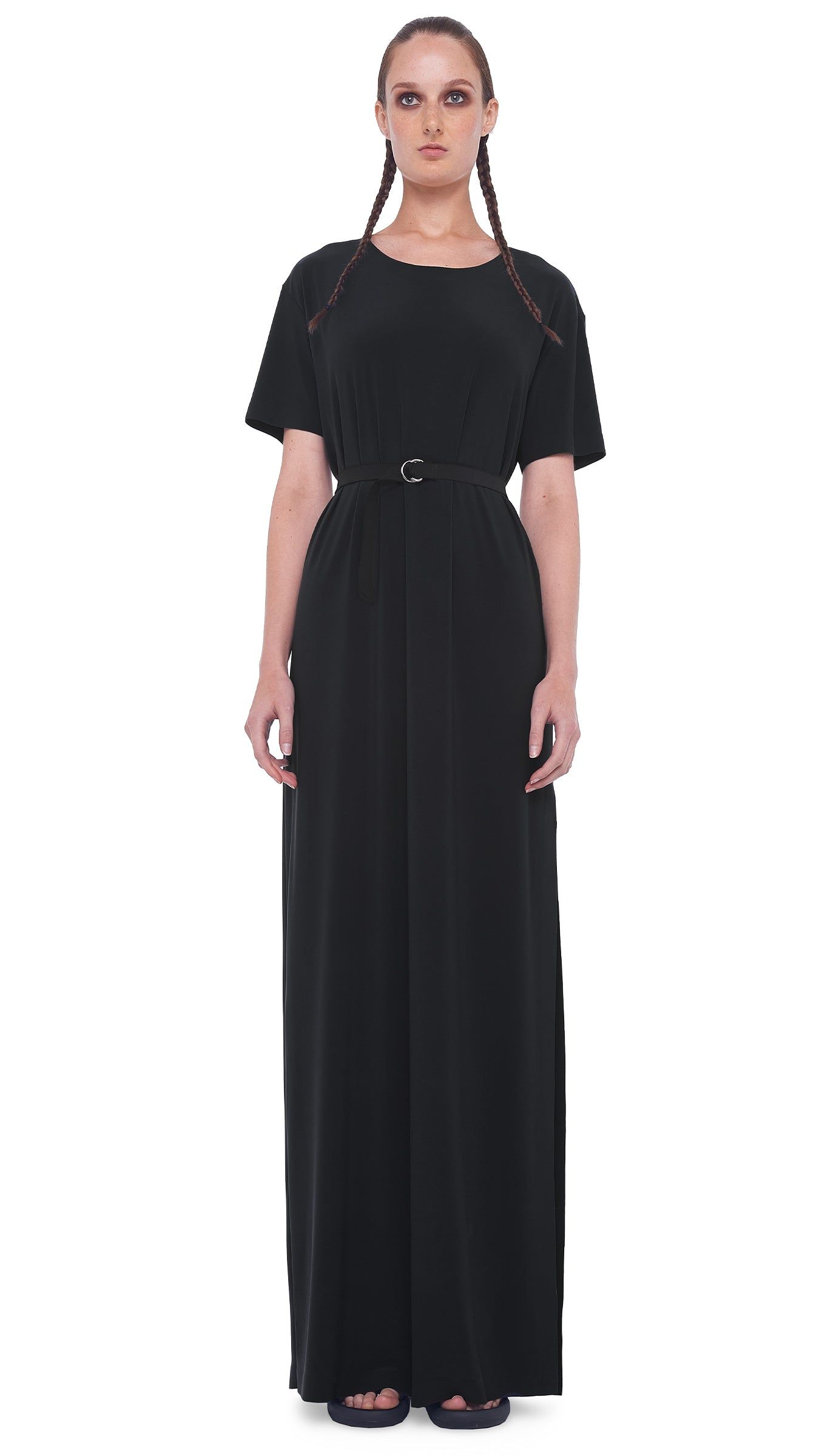 BOXY GOWN WITH SIDE SLIT sold by Norma Kamali
