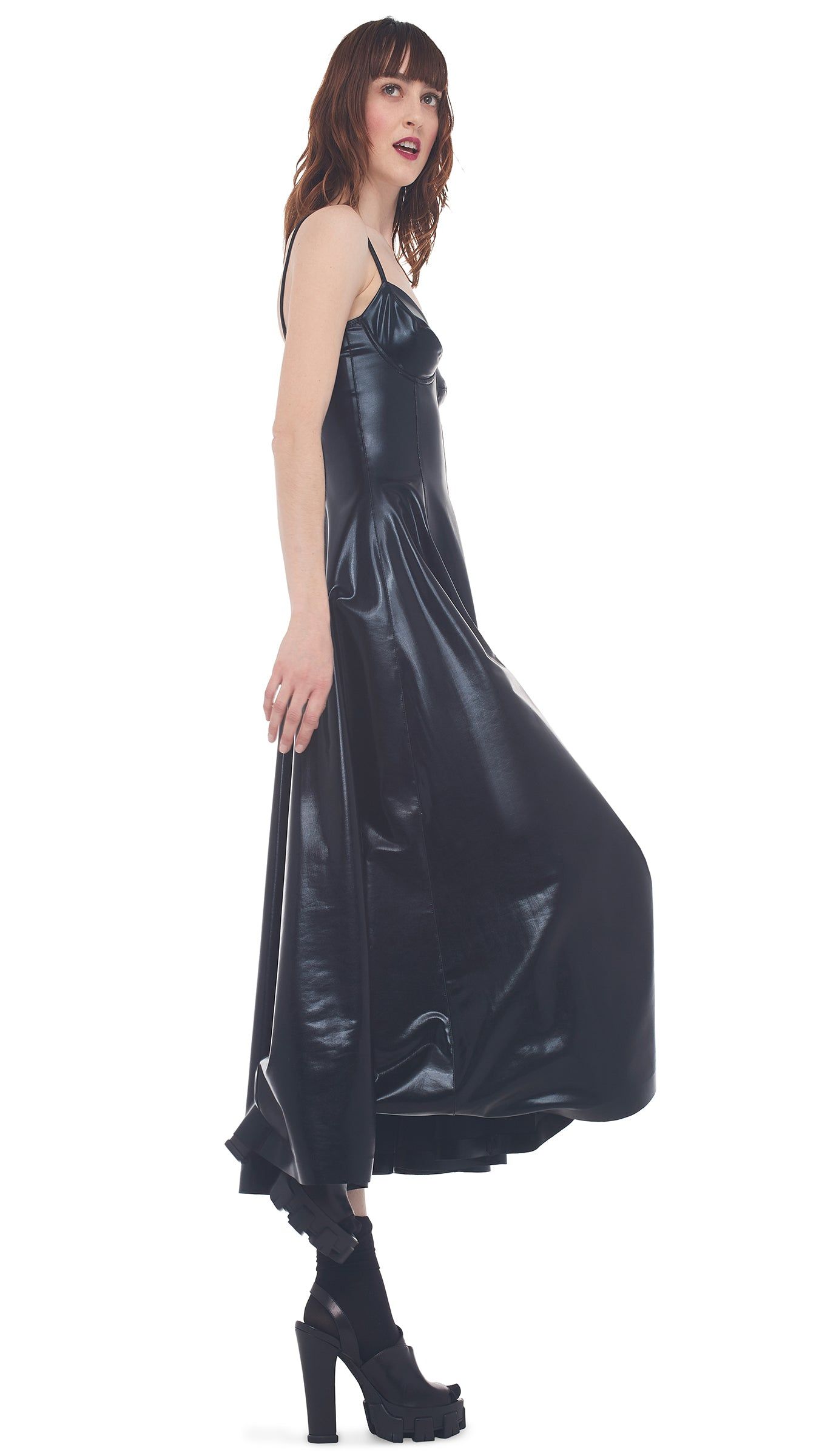 UNDERWIRE MIDCALF DRESS sold by Norma Kamali product image thumbnail 4