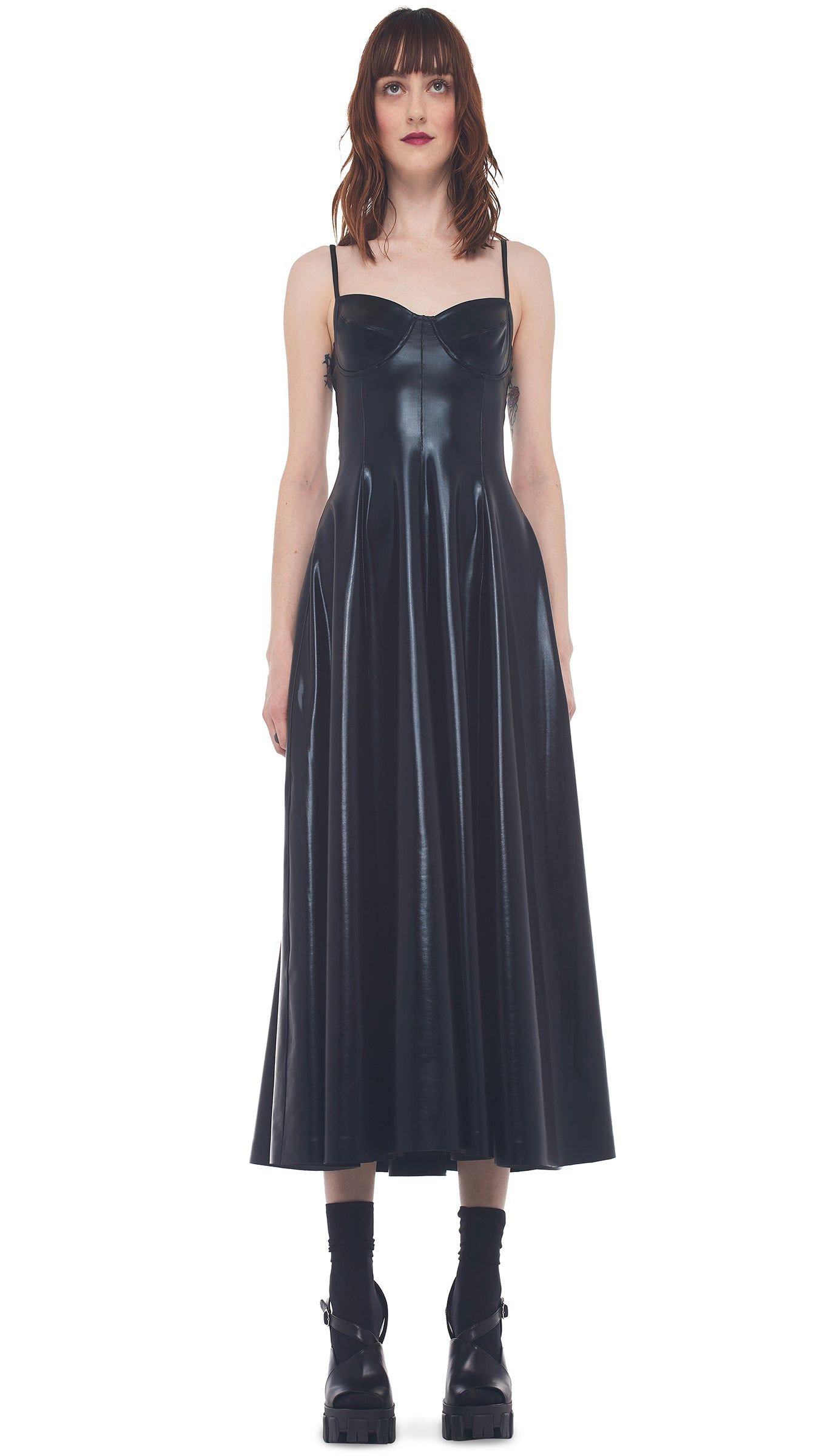 UNDERWIRE MIDCALF DRESS sold by Norma Kamali