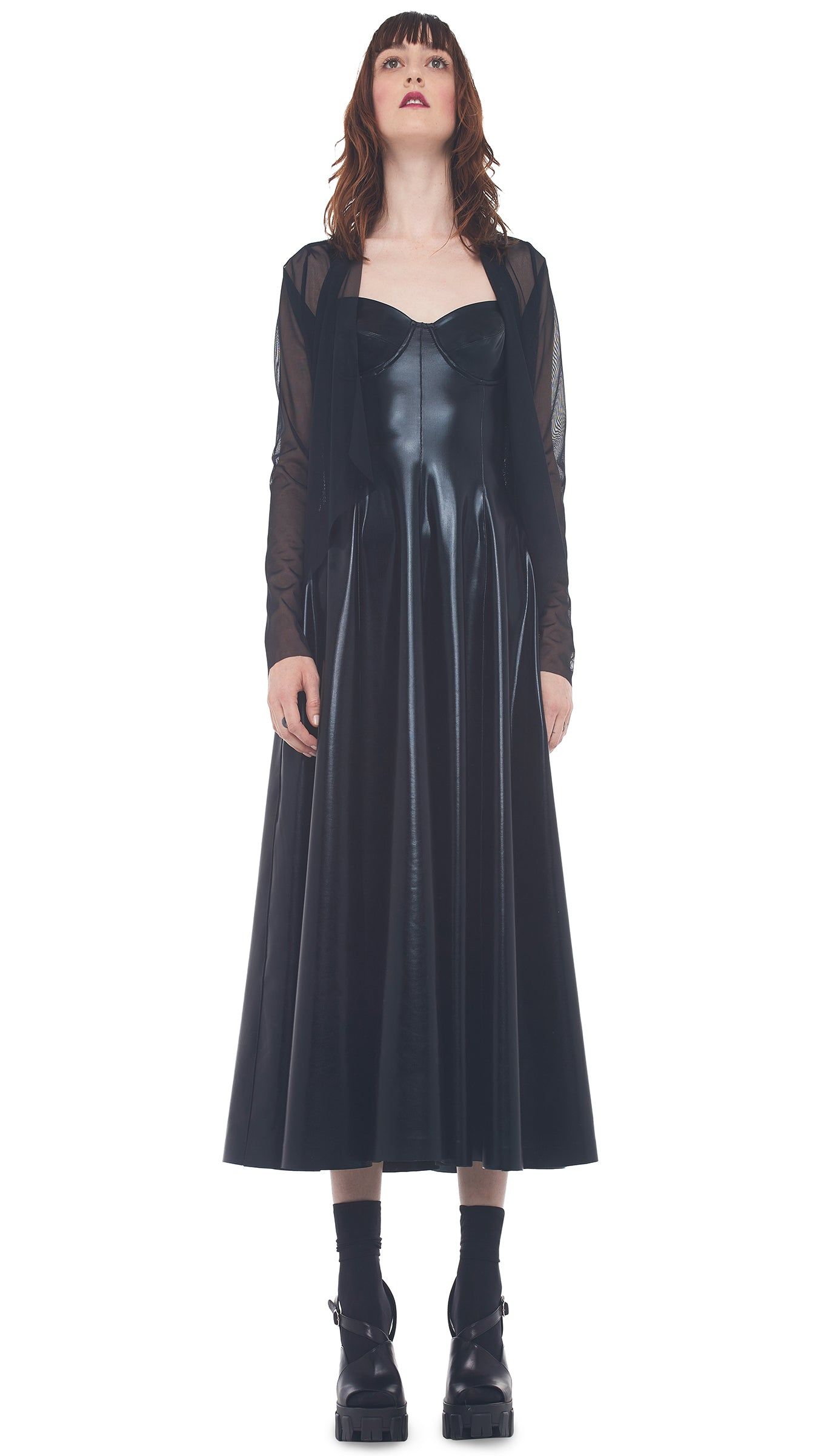 UNDERWIRE MIDCALF DRESS sold by Norma Kamali product image thumbnail 7