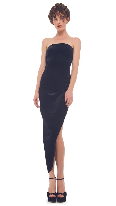STRAPLESS SIDE DRAPE GOWN sold by Norma Kamali