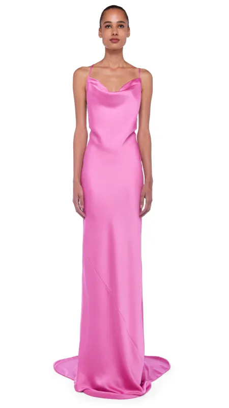 CROSS BACK BIAS GOWN W/ TRAIN sold by Norma Kamali