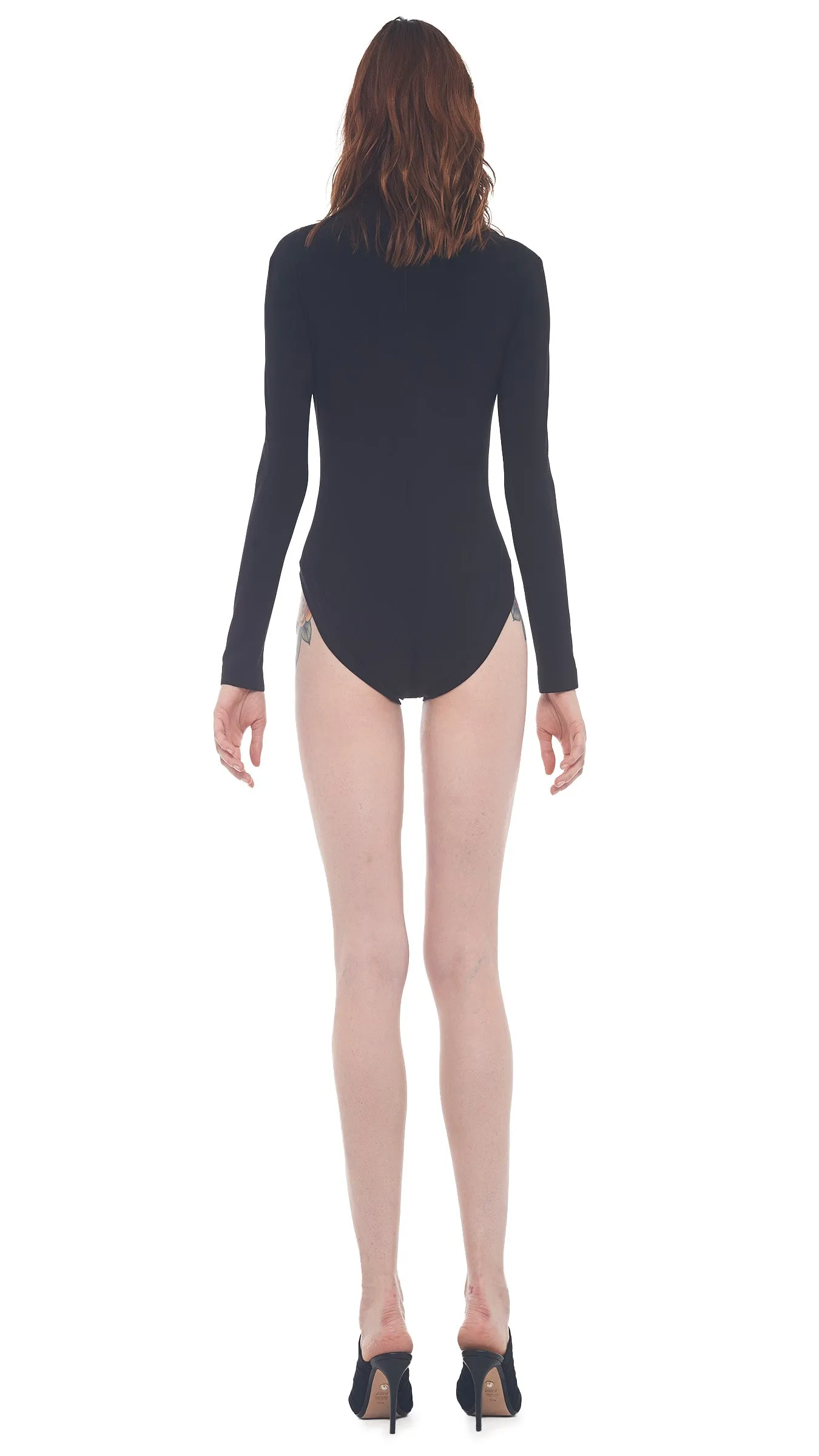 LONG SLEEVE TURTLE BODYSUIT sold by Norma Kamali product image thumbnail 4