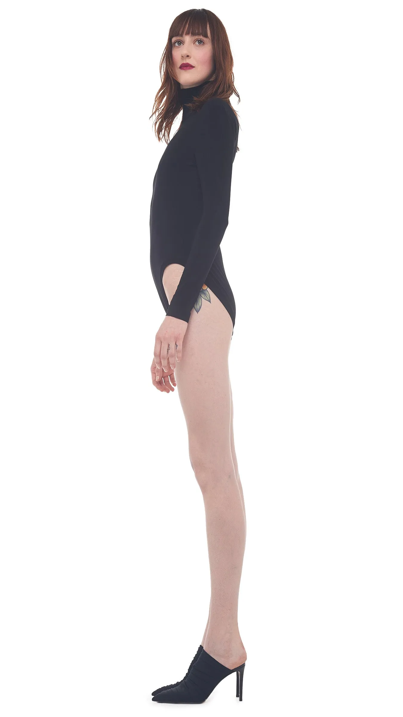 LONG SLEEVE TURTLE BODYSUIT sold by Norma Kamali product image thumbnail 2