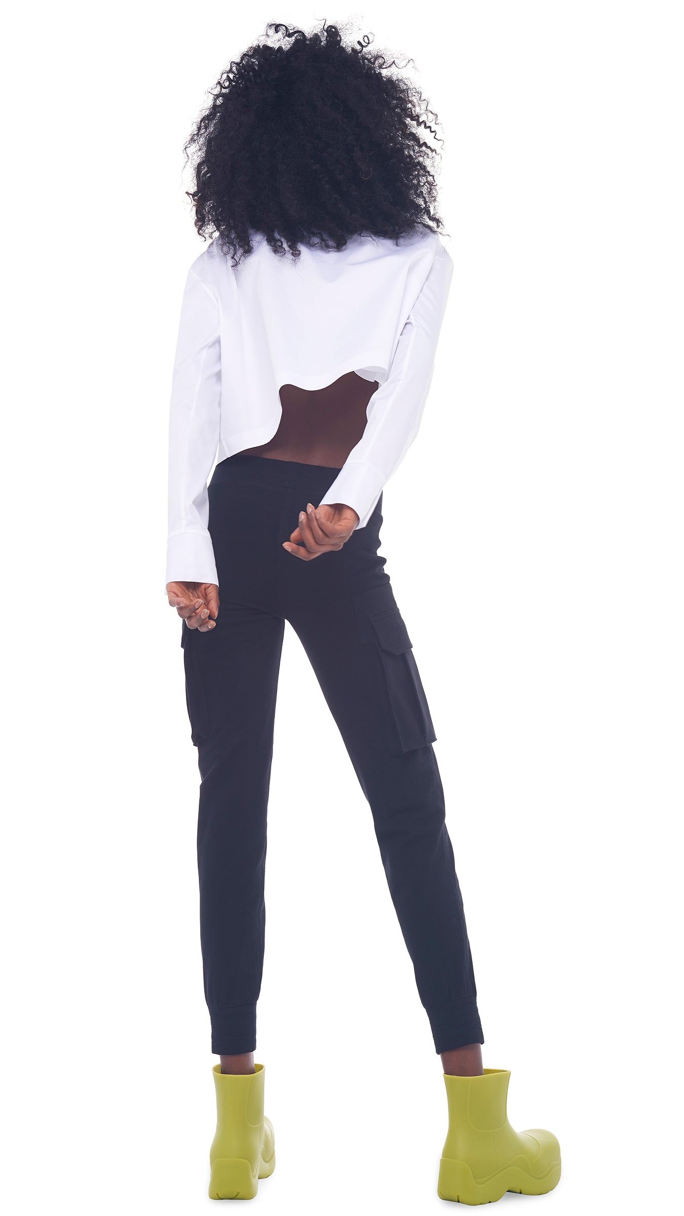 CROP OVERSIZED BF NK SHIRT sold by Norma Kamali product image thumbnail 3