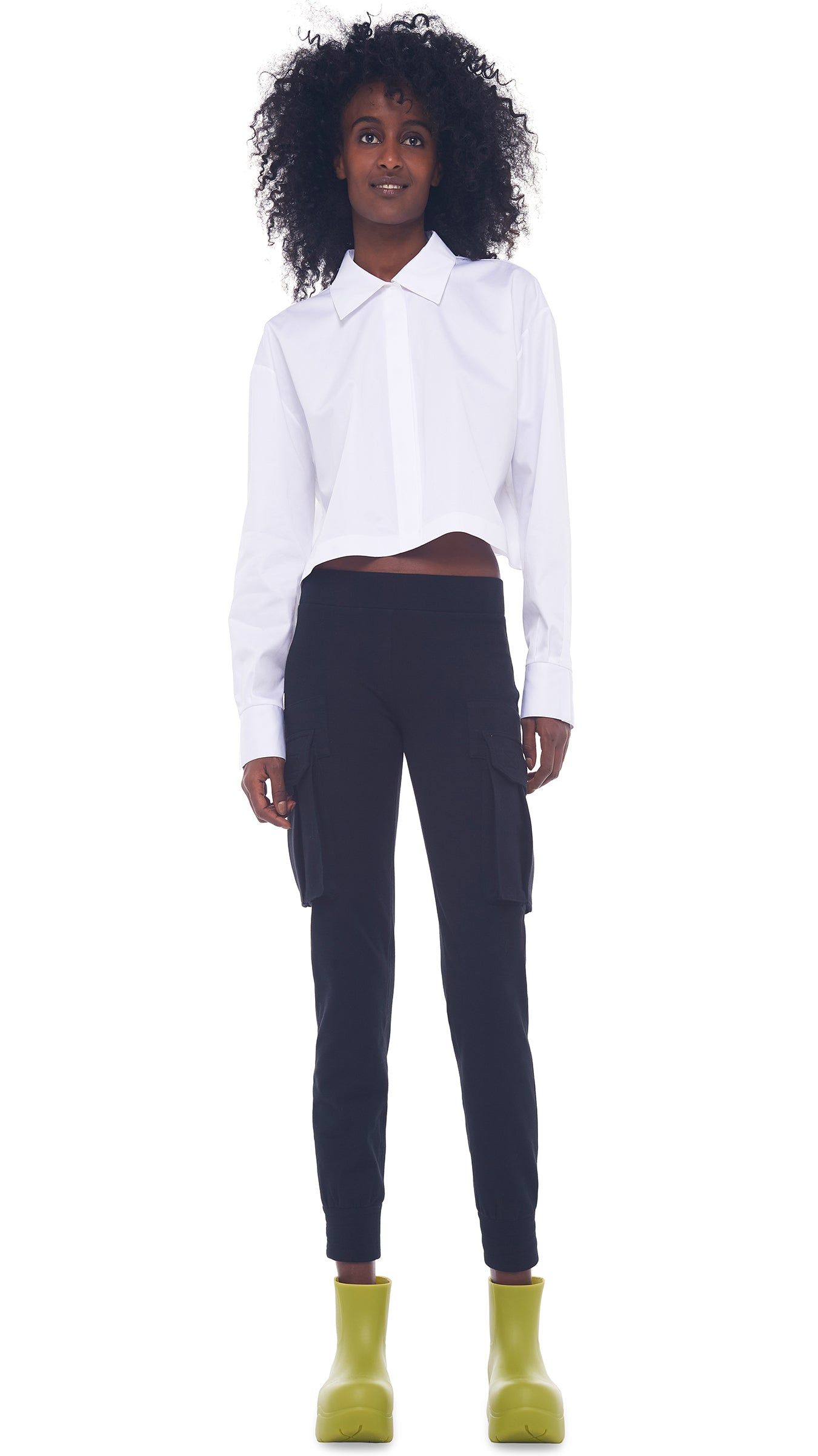 CROP OVERSIZED BF NK SHIRT sold by Norma Kamali