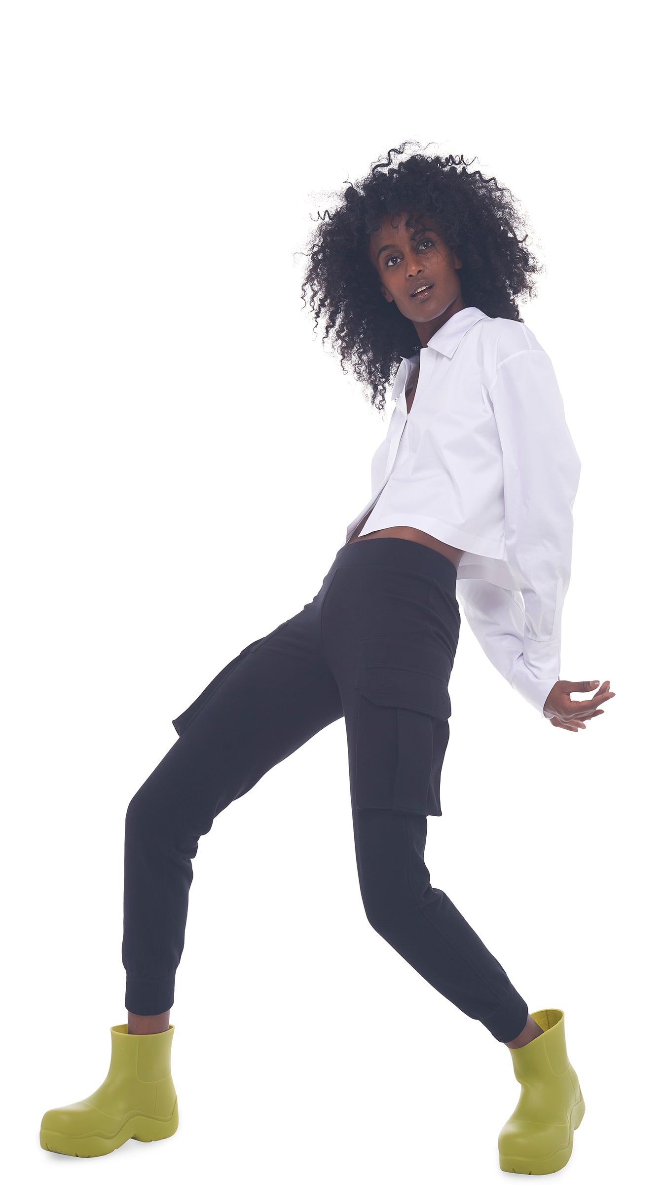 CROP OVERSIZED BF NK SHIRT sold by Norma Kamali product image thumbnail 5