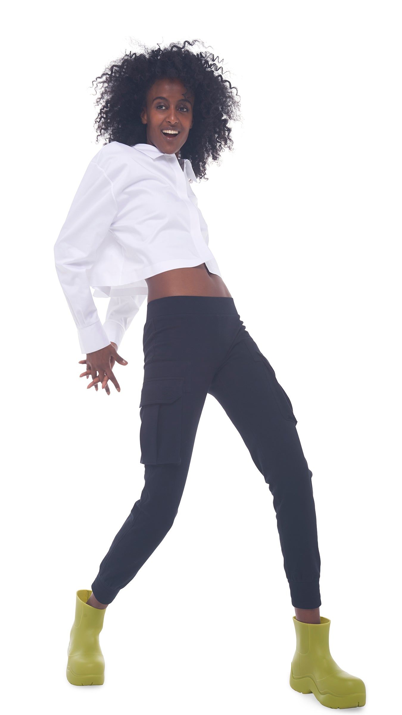 CROP OVERSIZED BF NK SHIRT sold by Norma Kamali product image thumbnail 4