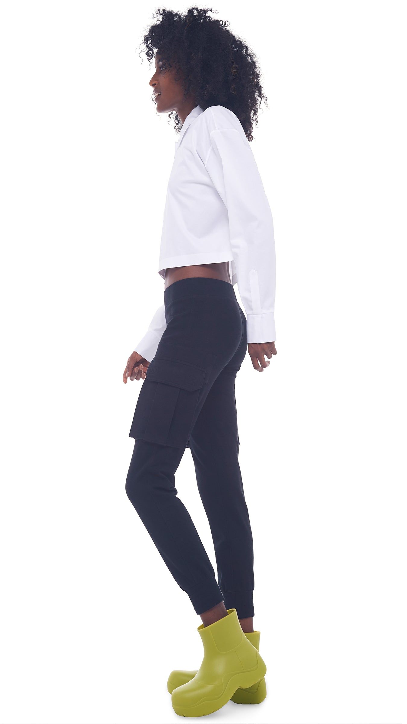 CROP OVERSIZED BF NK SHIRT sold by Norma Kamali product image thumbnail 2