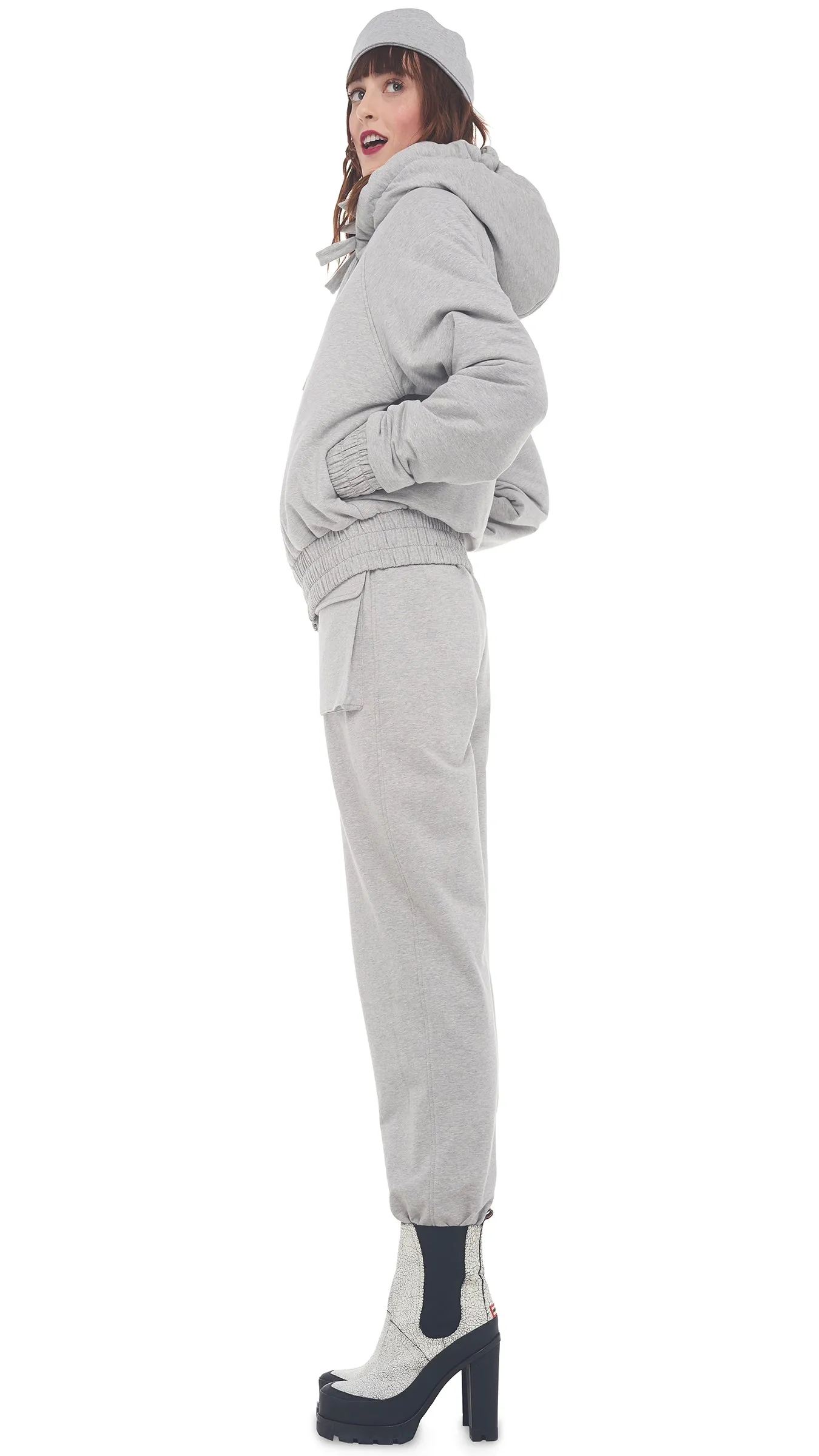 HOODED BOMBER JACKET sold by Norma Kamali product image thumbnail 2