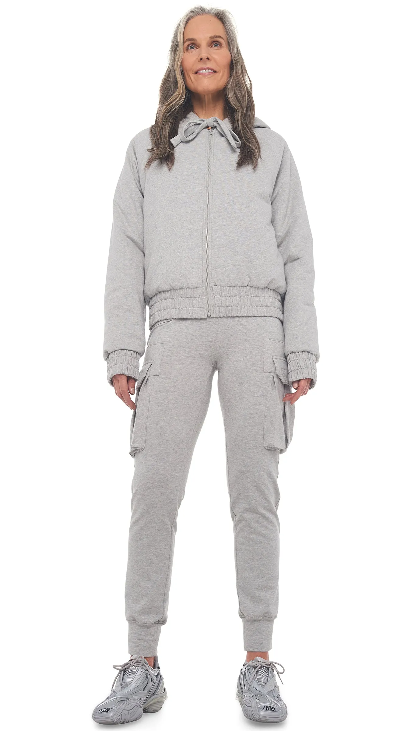 HOODED BOMBER JACKET sold by Norma Kamali product image thumbnail 4