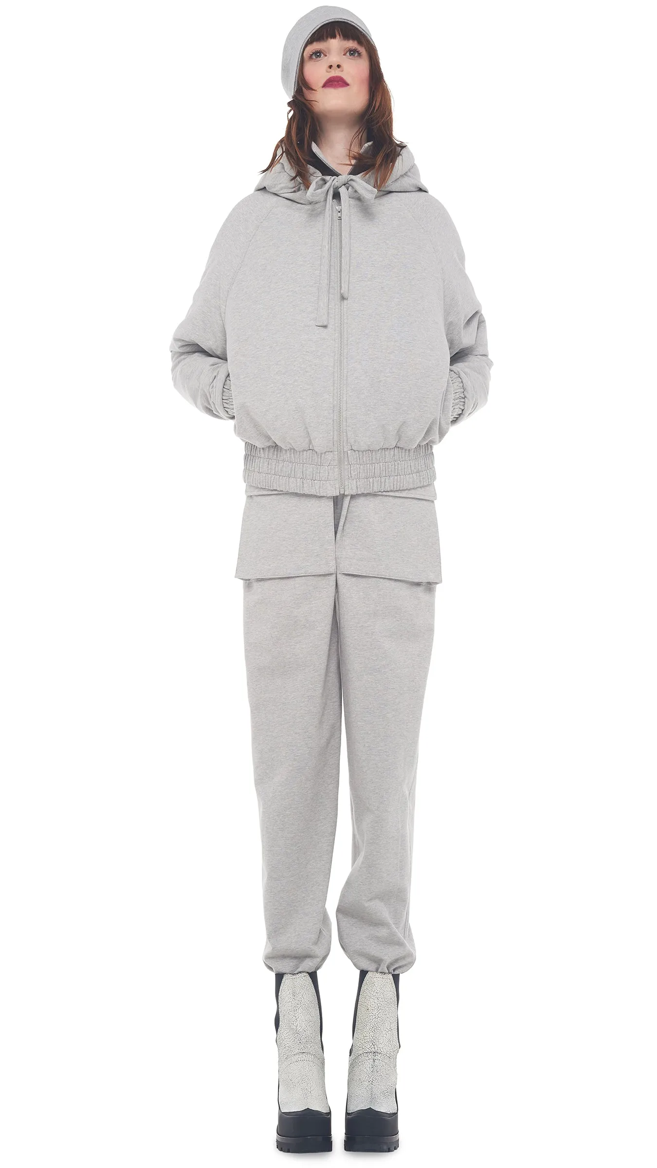 HOODED BOMBER JACKET sold by Norma Kamali