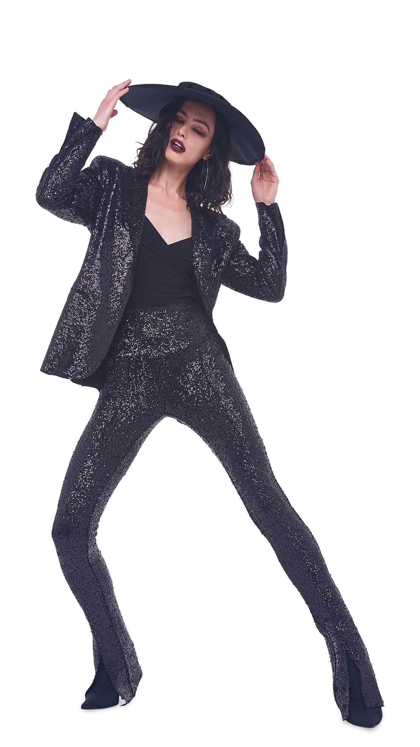 SEQUIN SPAT LEGGING sold by Norma Kamali product image thumbnail 8