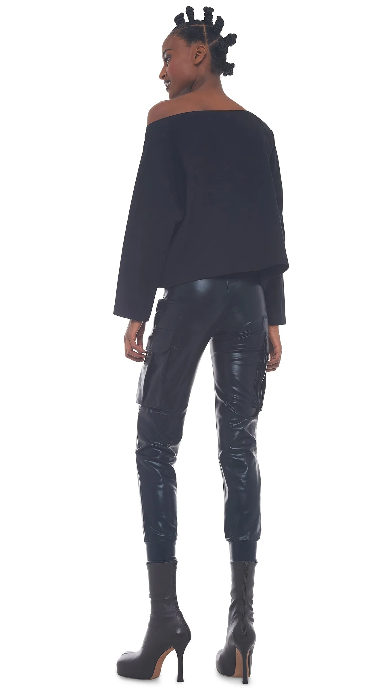 DROP SHOULDER SWEATSHIRT sold by Norma Kamali product image thumbnail 3
