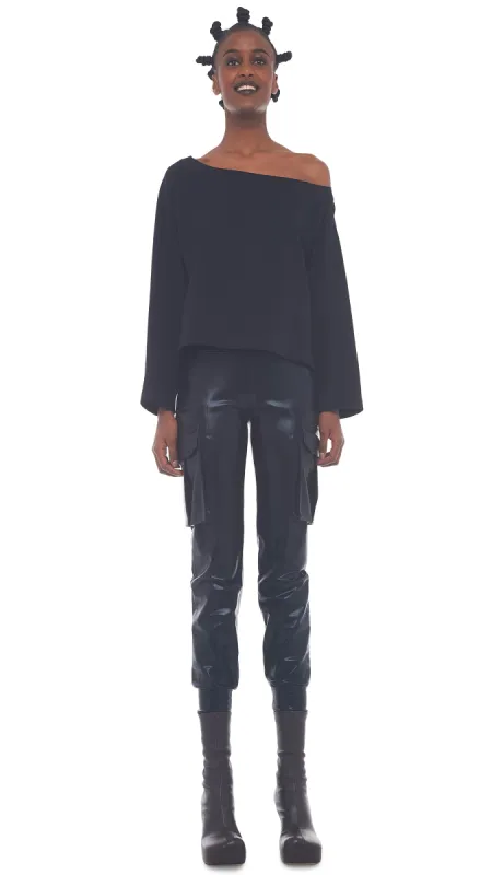 DROP SHOULDER SWEATSHIRT made by Norma Kamali