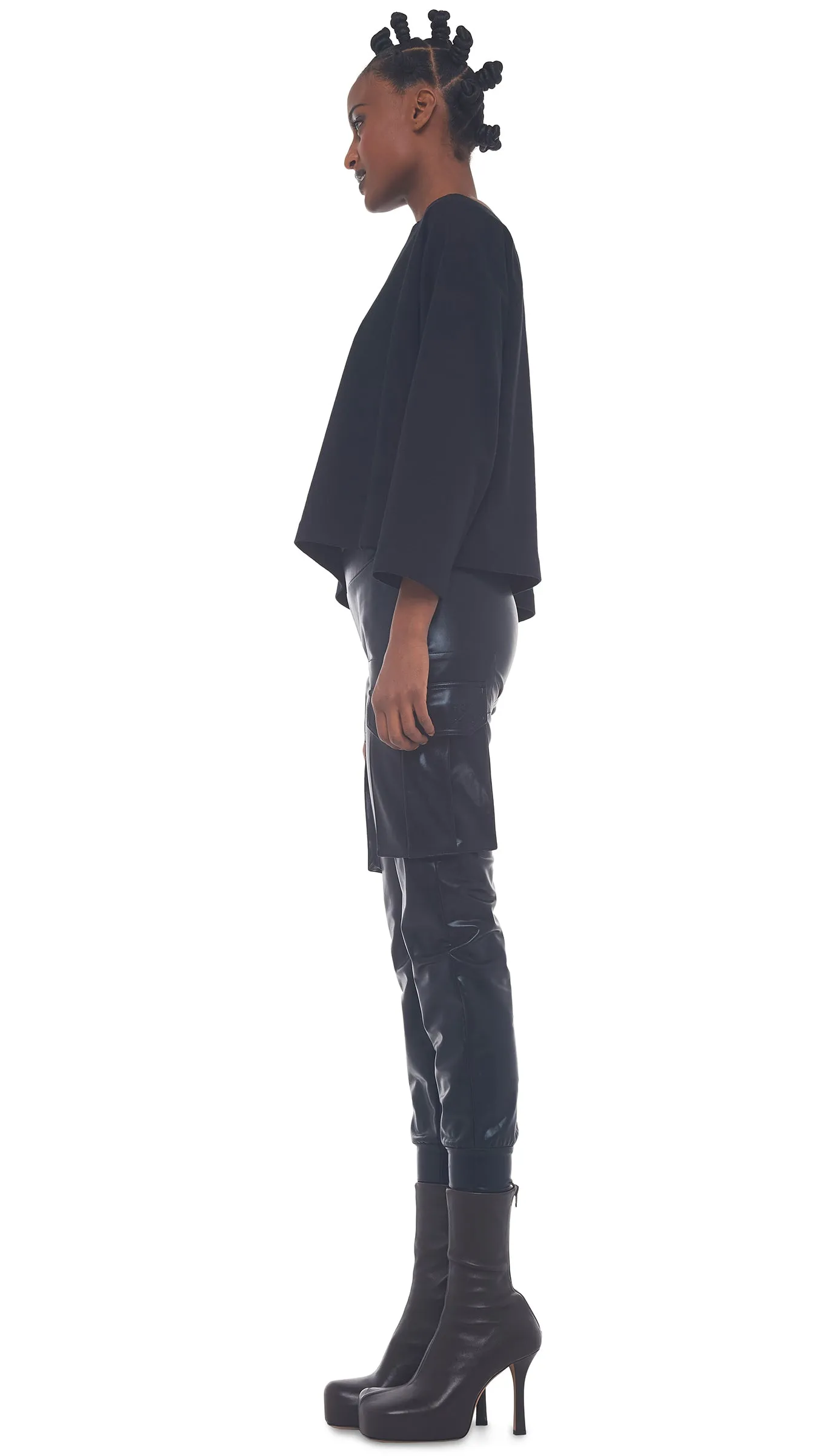 DROP SHOULDER SWEATSHIRT sold by Norma Kamali product image thumbnail 4