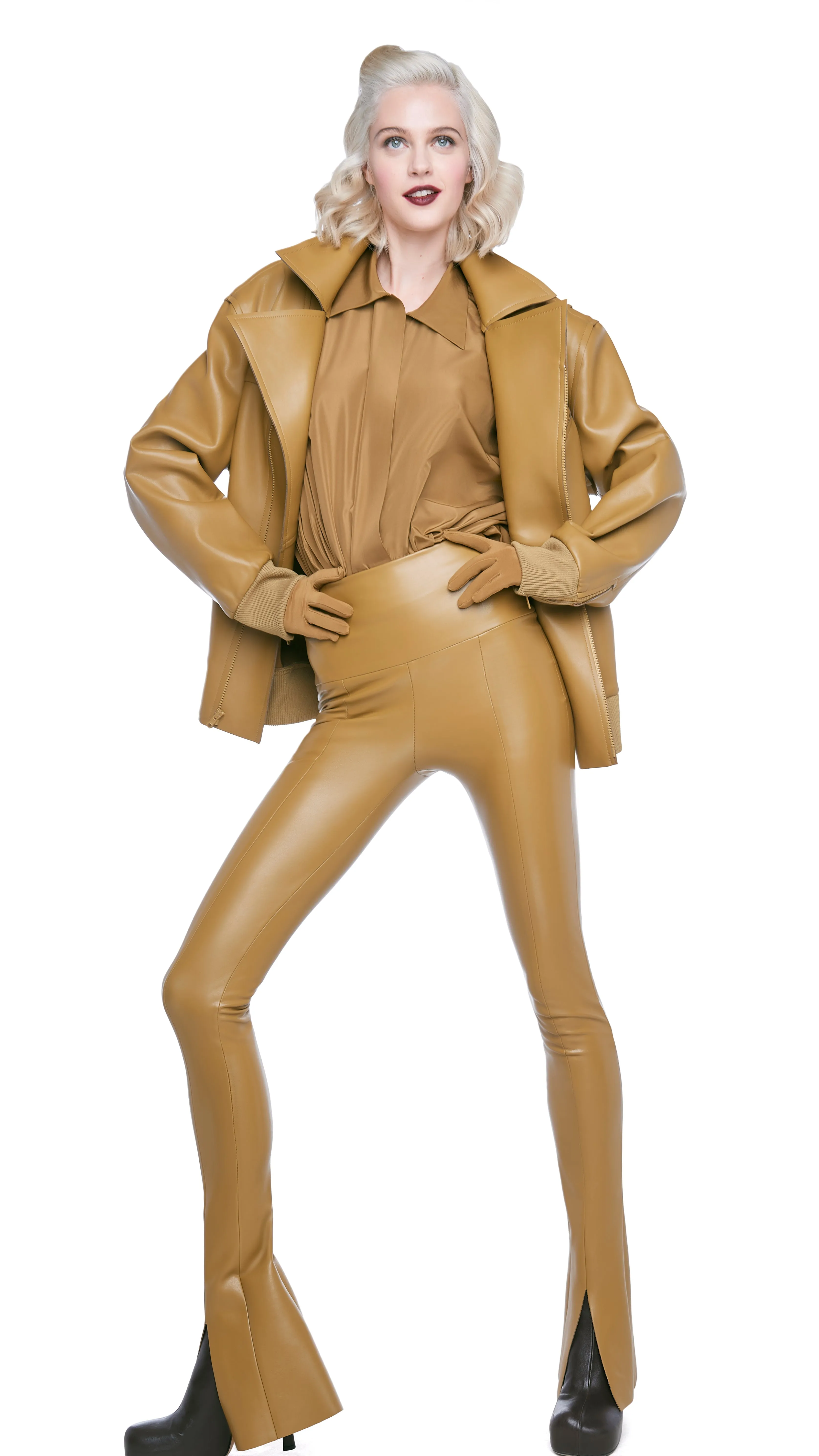 OVERSIZED MOTO JACKET sold by Norma Kamali product image thumbnail 4