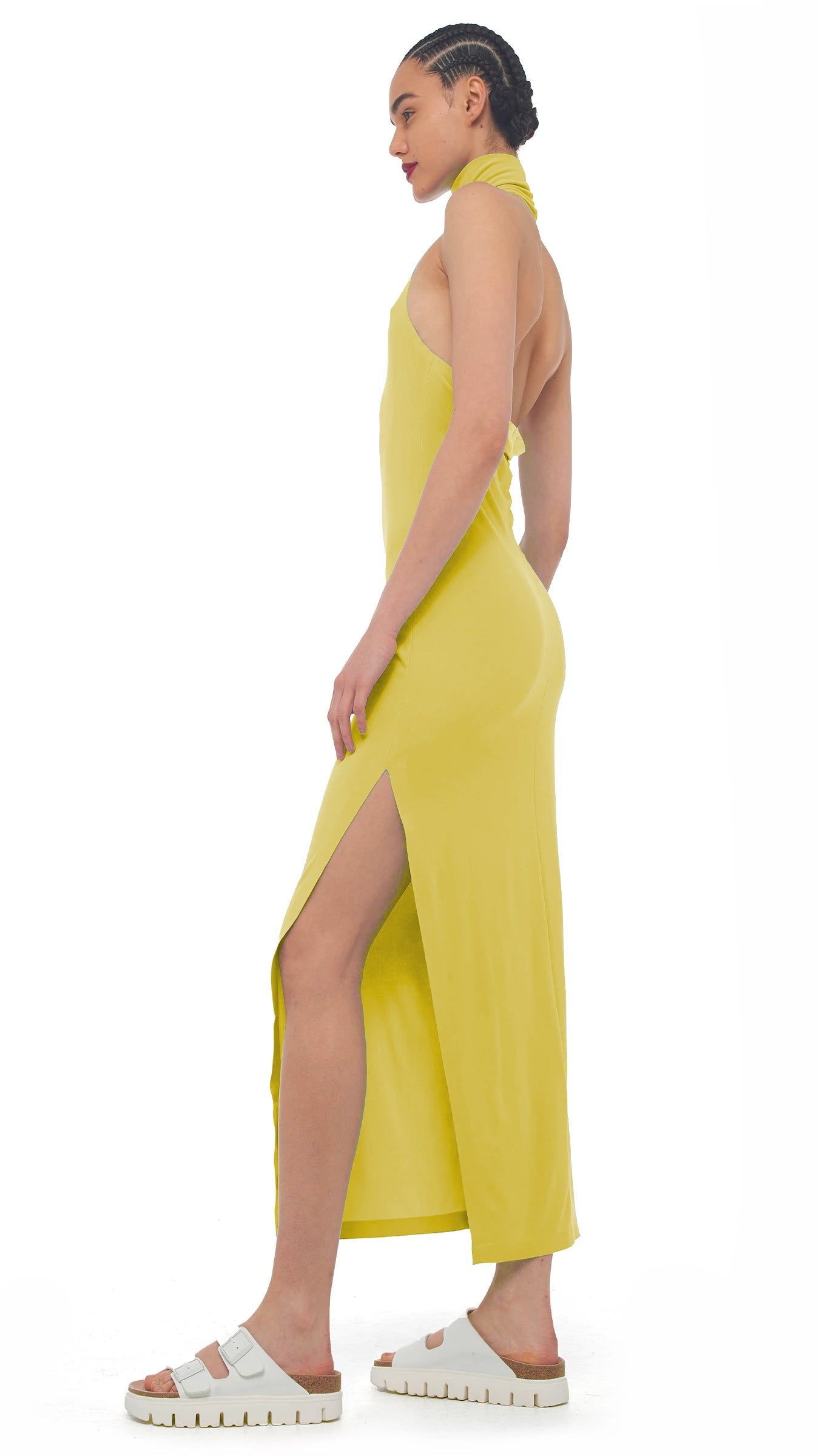 HALTER TURTLE SLIT GOWN sold by Norma Kamali product image thumbnail 2
