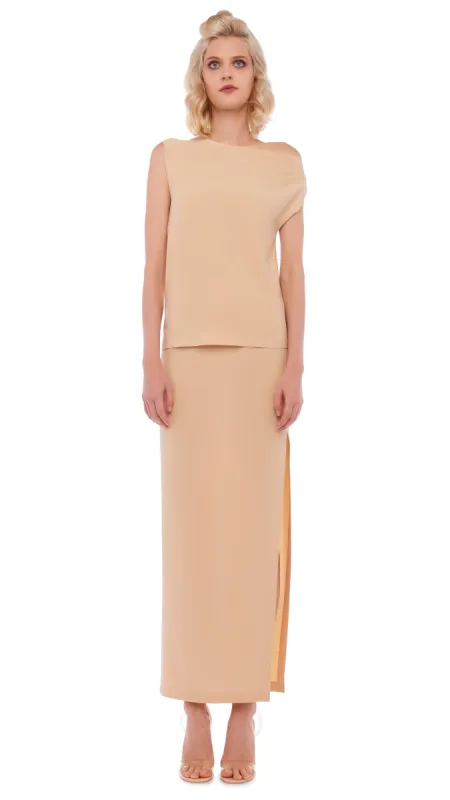 SIDE SLIT LONG SKIRT made by Norma Kamali