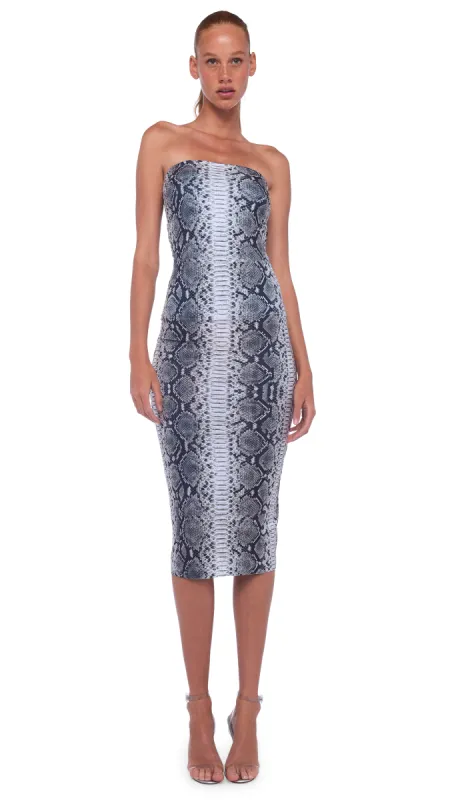 STRAPLESS DRESS TO KNEE sold by Norma Kamali