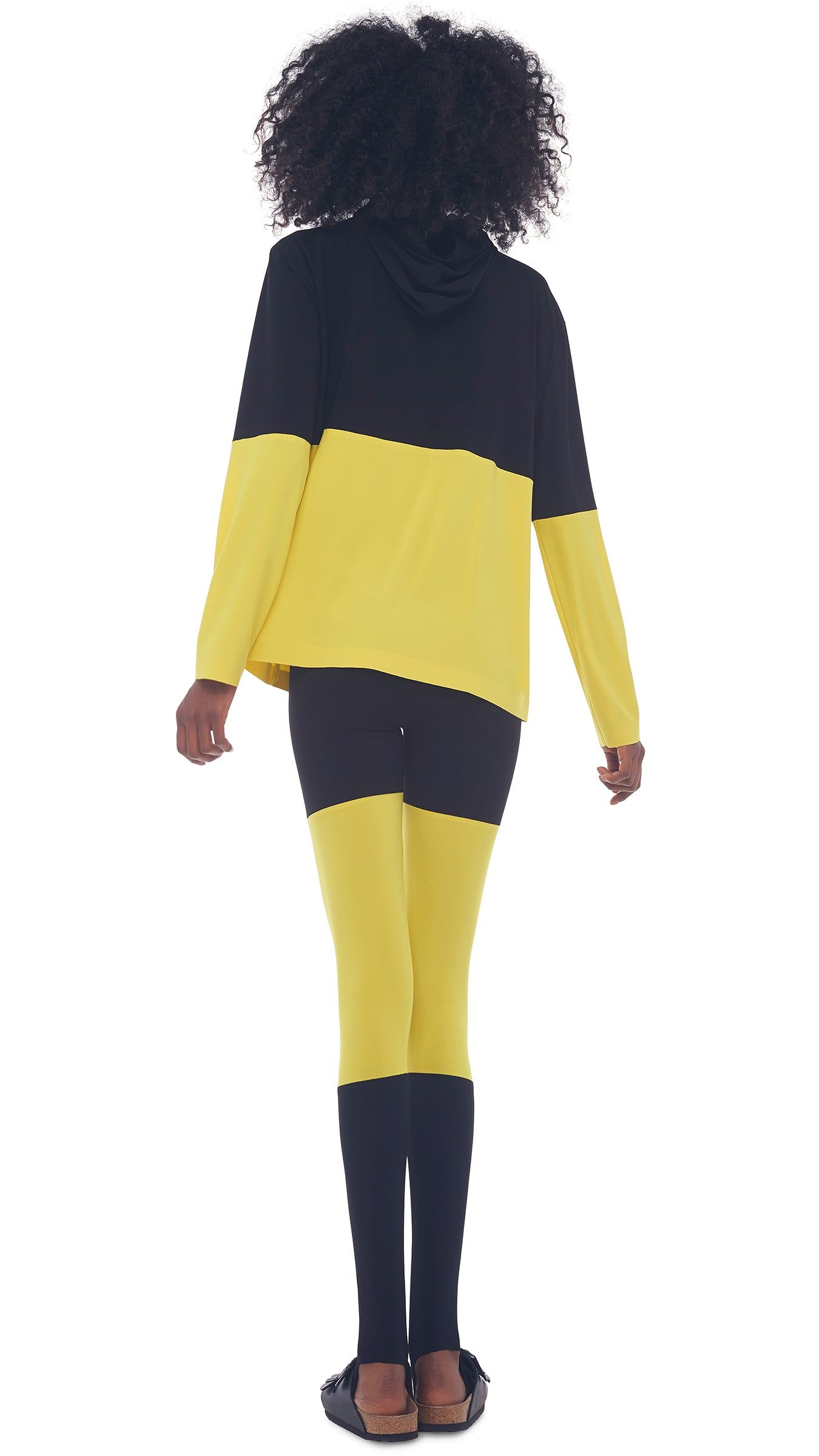 SPLICED SHORT BF HOODED TOP sold by Norma Kamali product image thumbnail 3