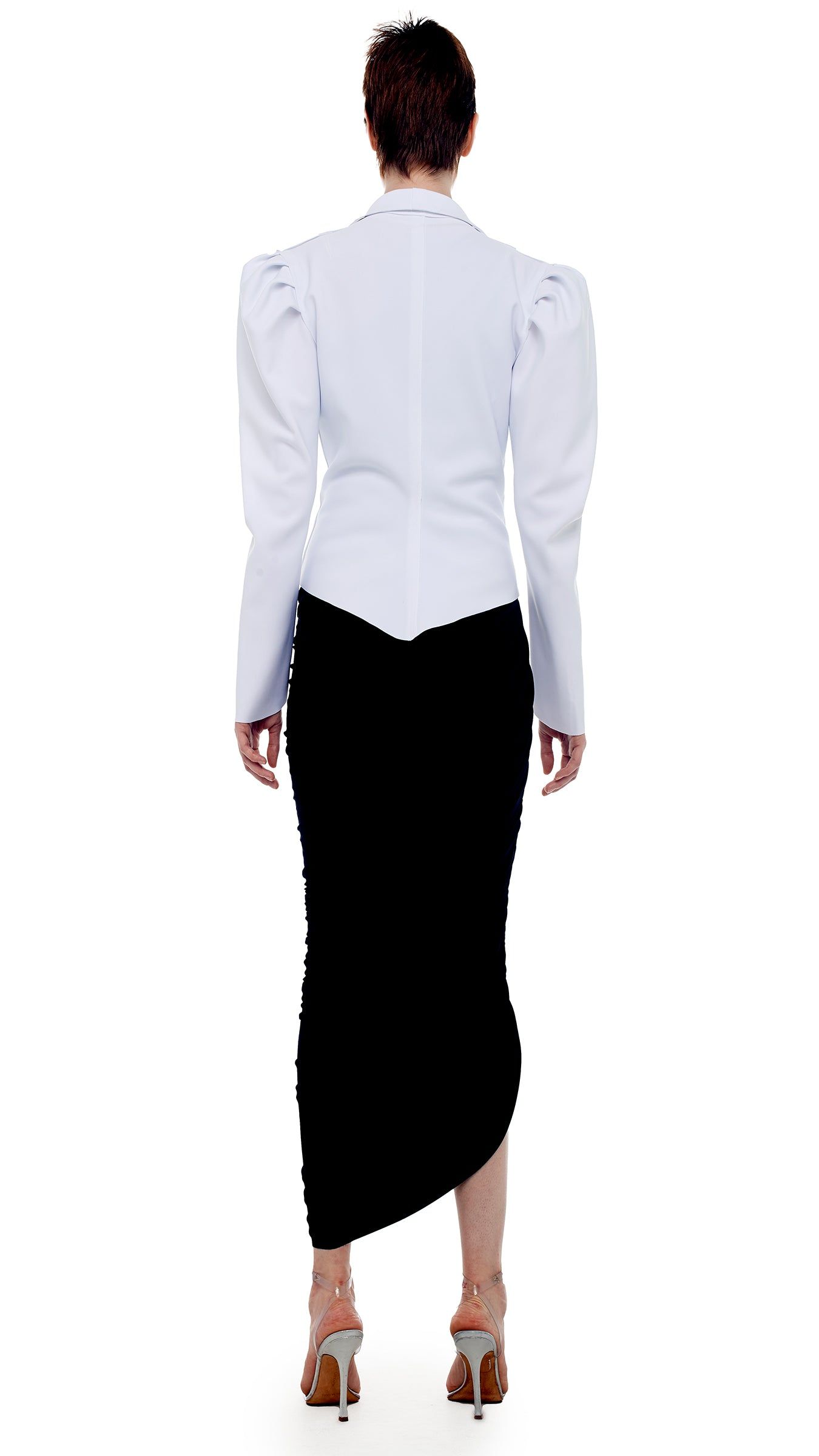 PLEATED SLEEVE JACKET sold by Norma Kamali product image thumbnail 3