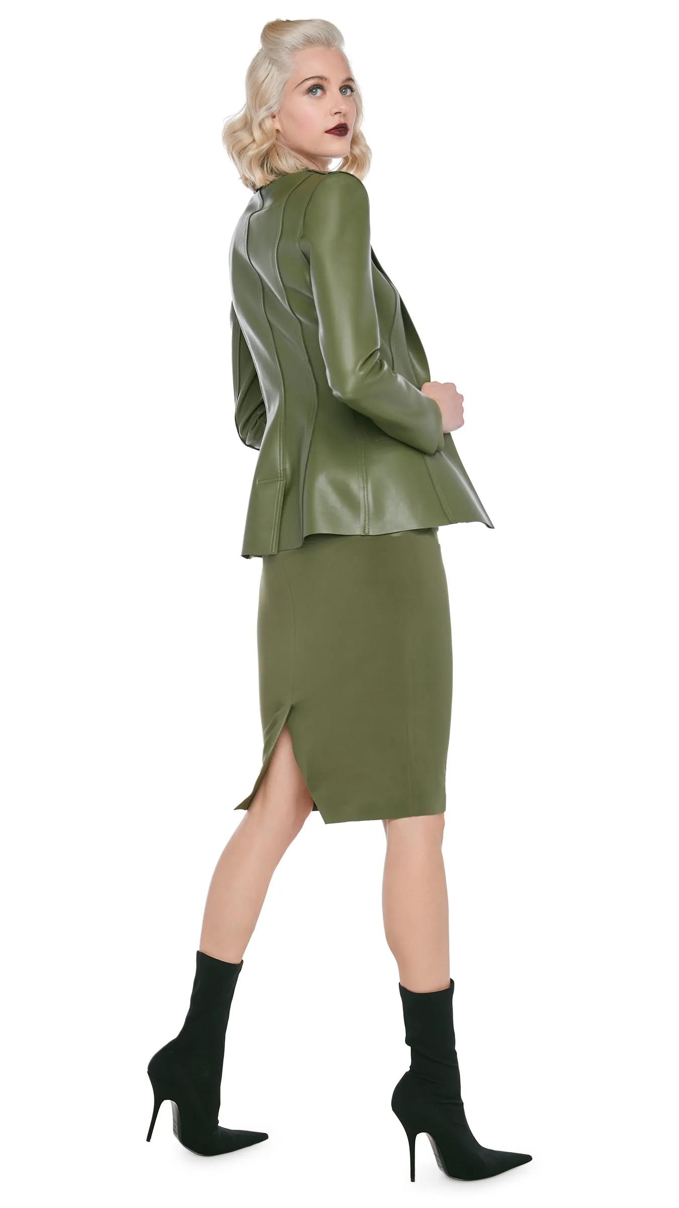 SINGLE BREASTED BOY FIT JACKET sold by Norma Kamali product image thumbnail 5