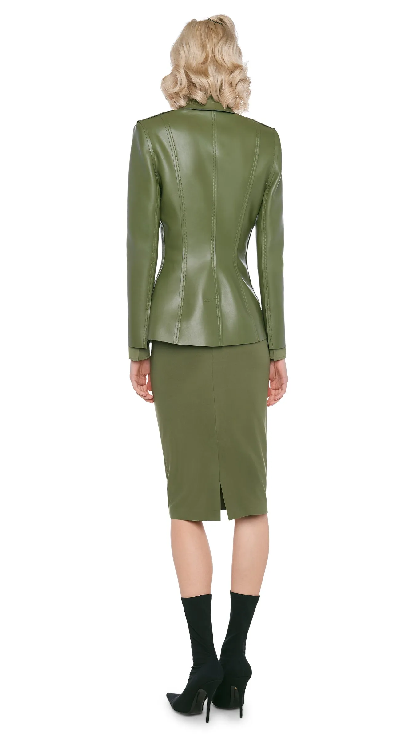 SINGLE BREASTED BOY FIT JACKET sold by Norma Kamali product image thumbnail 3