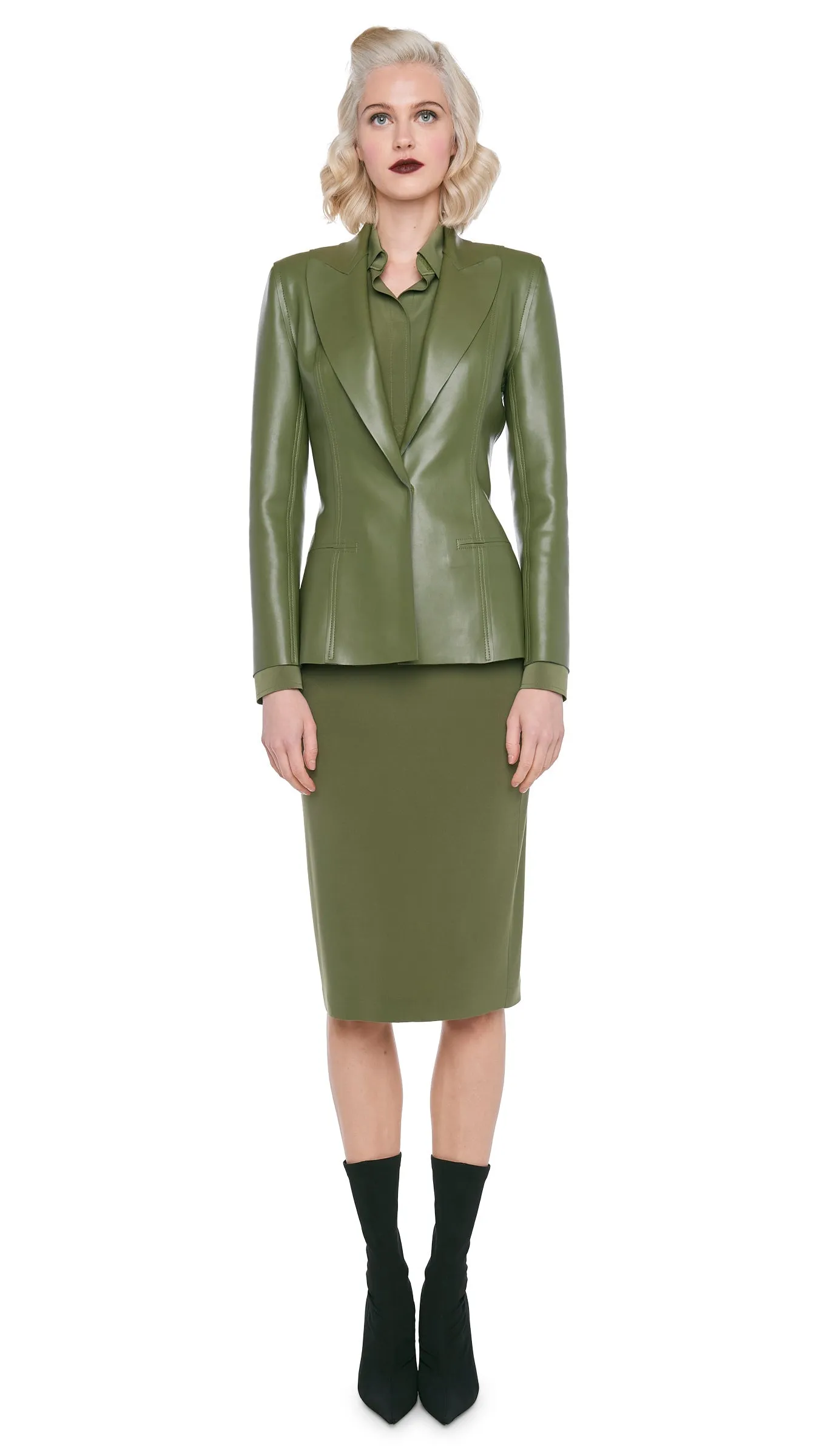 SINGLE BREASTED BOY FIT JACKET sold by Norma Kamali