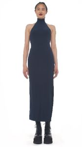 HALTER TURTLE SIDE SLIT GOWN sold by Norma Kamali
