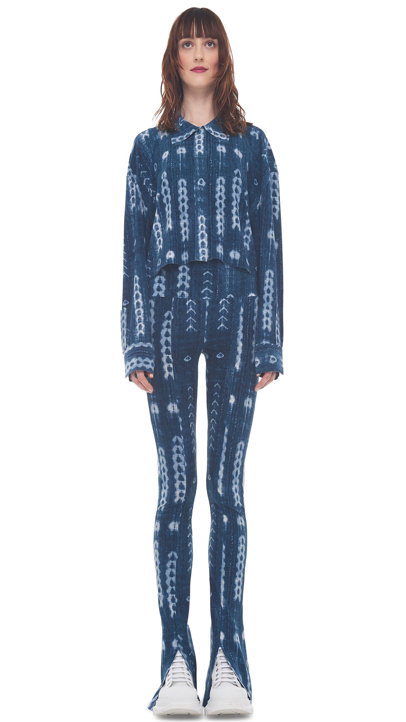 CROPPED OVERSIZED NK SHIRT sold by Norma Kamali