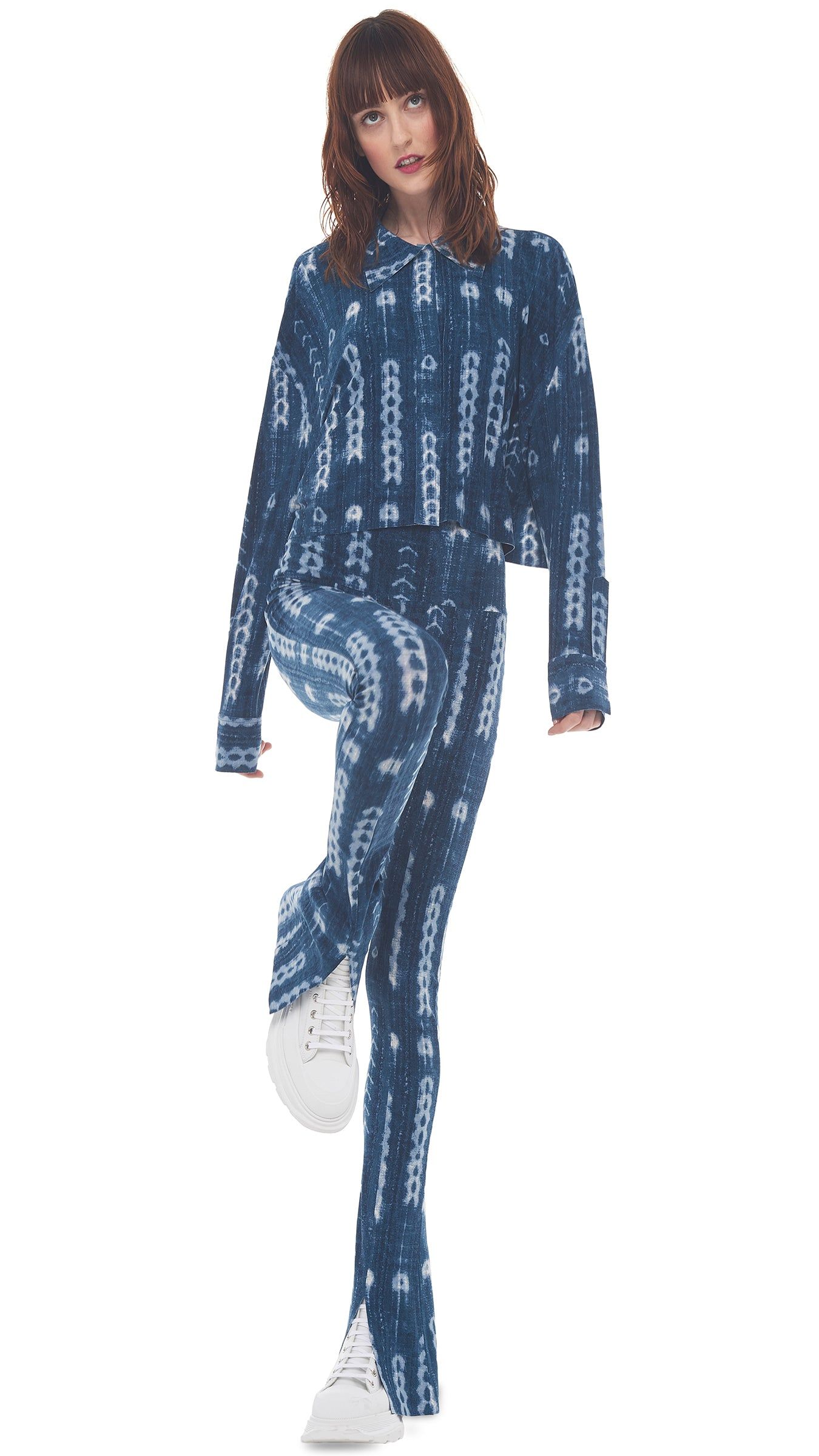 CROPPED OVERSIZED NK SHIRT sold by Norma Kamali product image thumbnail 6