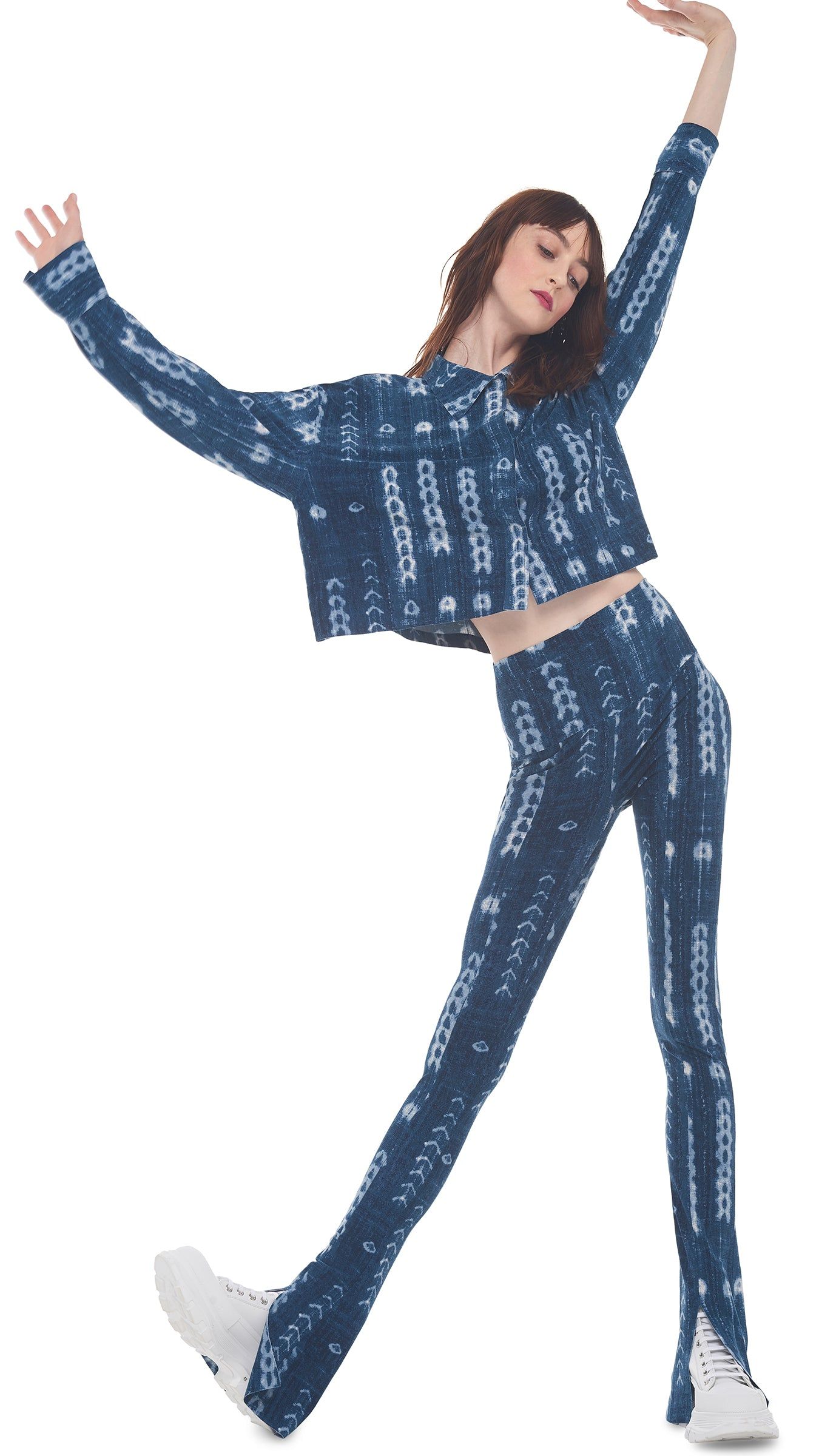 CROPPED OVERSIZED NK SHIRT sold by Norma Kamali product image thumbnail 4