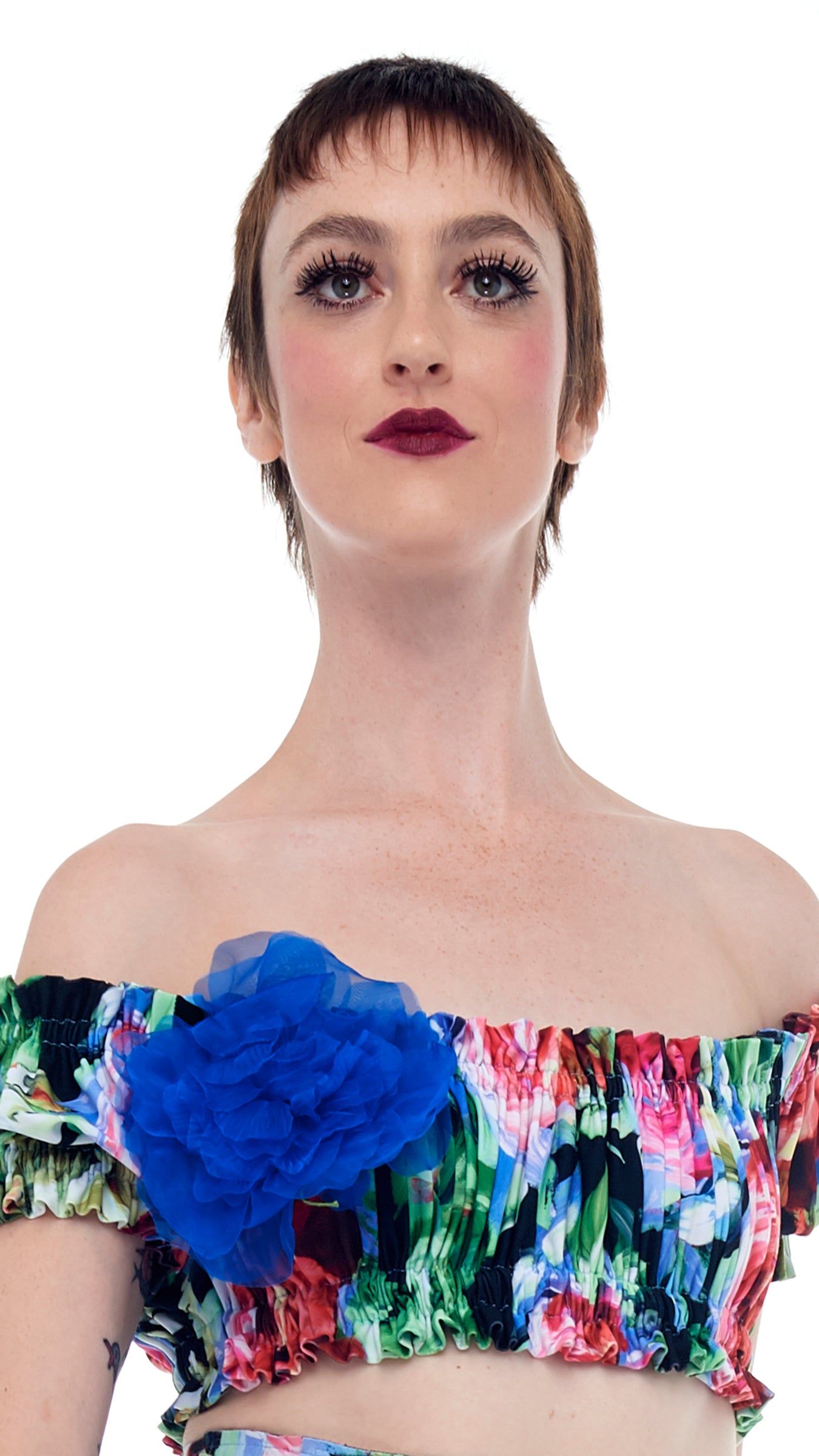 COBALT SILK FLOWER sold by Norma Kamali product image thumbnail 2