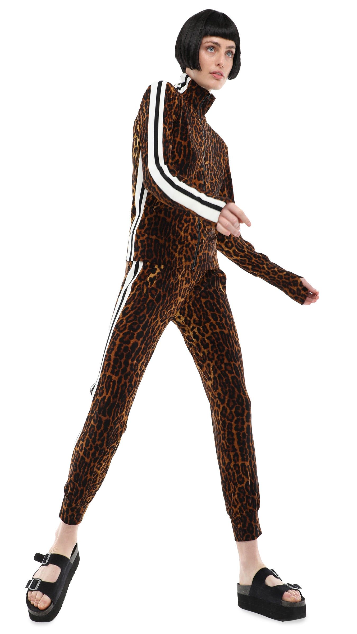 SIDE STRIPE JOG PANT sold by Norma Kamali product image thumbnail 4