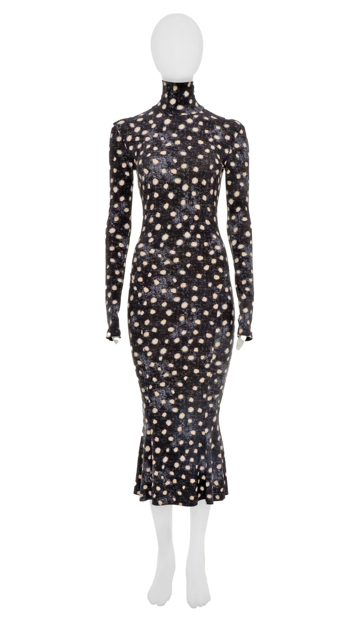 TURTLE FISHTAIL DRESS sold by Norma Kamali