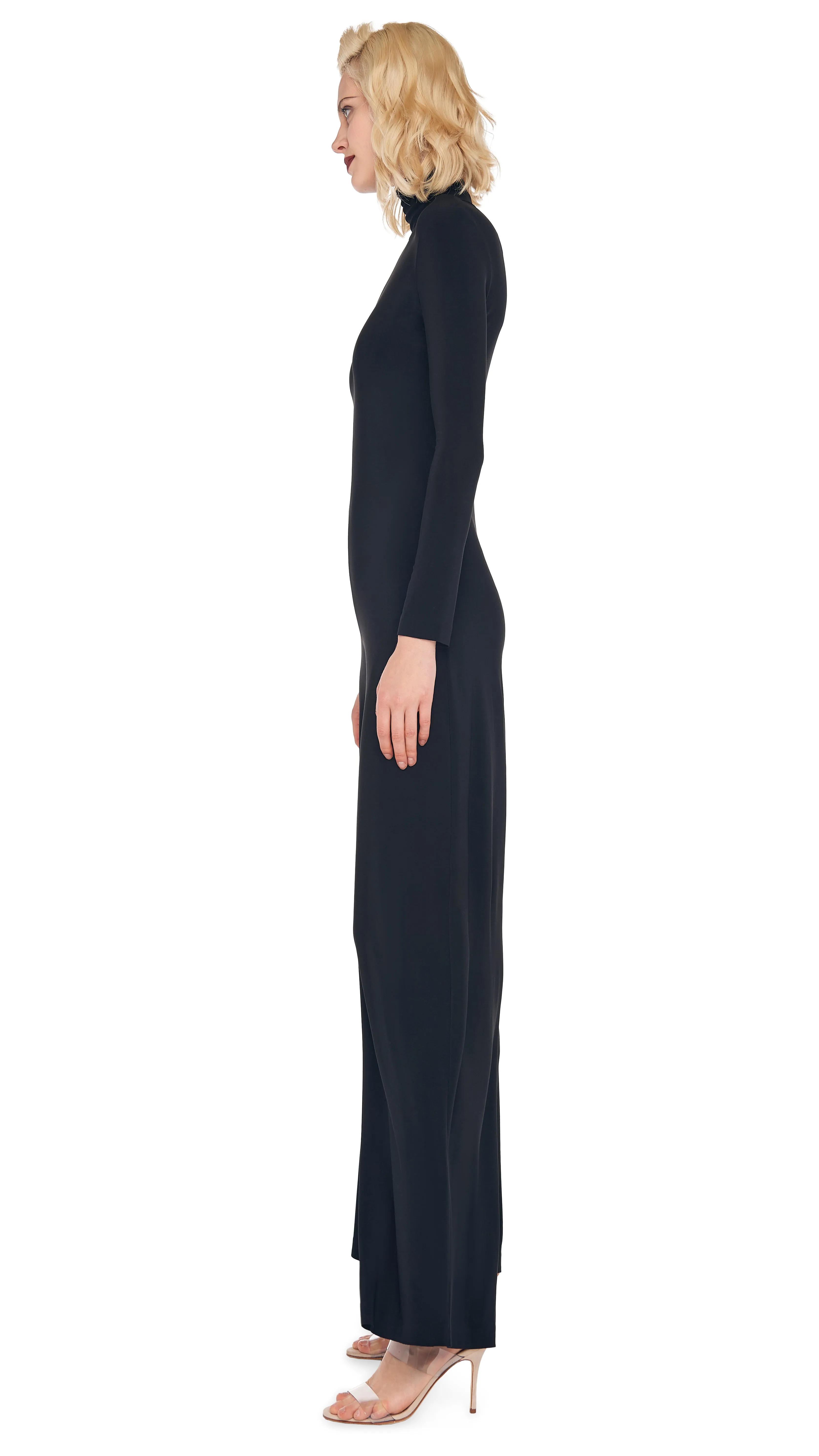 LONG SLEEVE TURTLE JUMPSUIT sold by Norma Kamali product image thumbnail 2