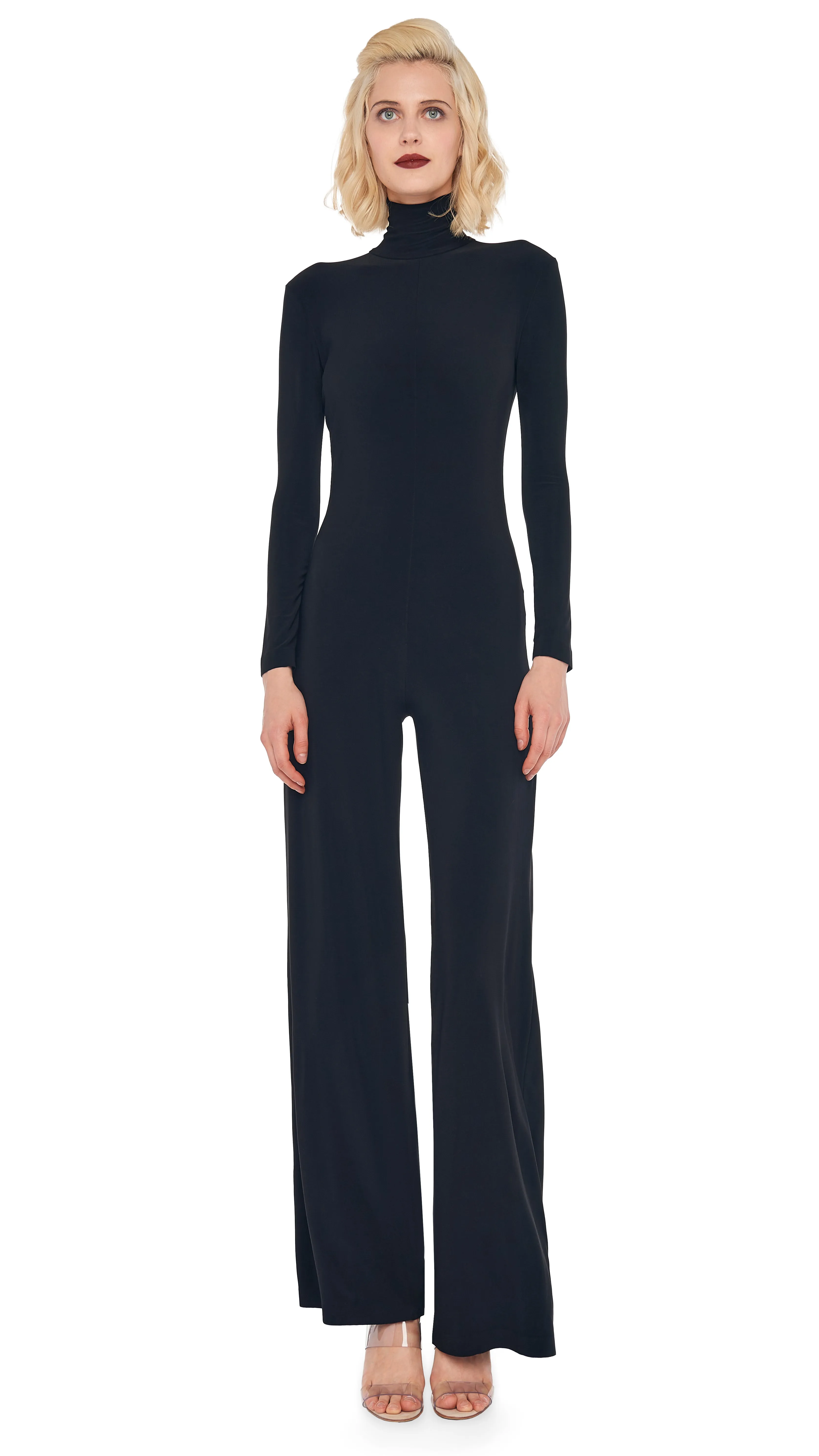 LONG SLEEVE TURTLE JUMPSUIT sold by Norma Kamali