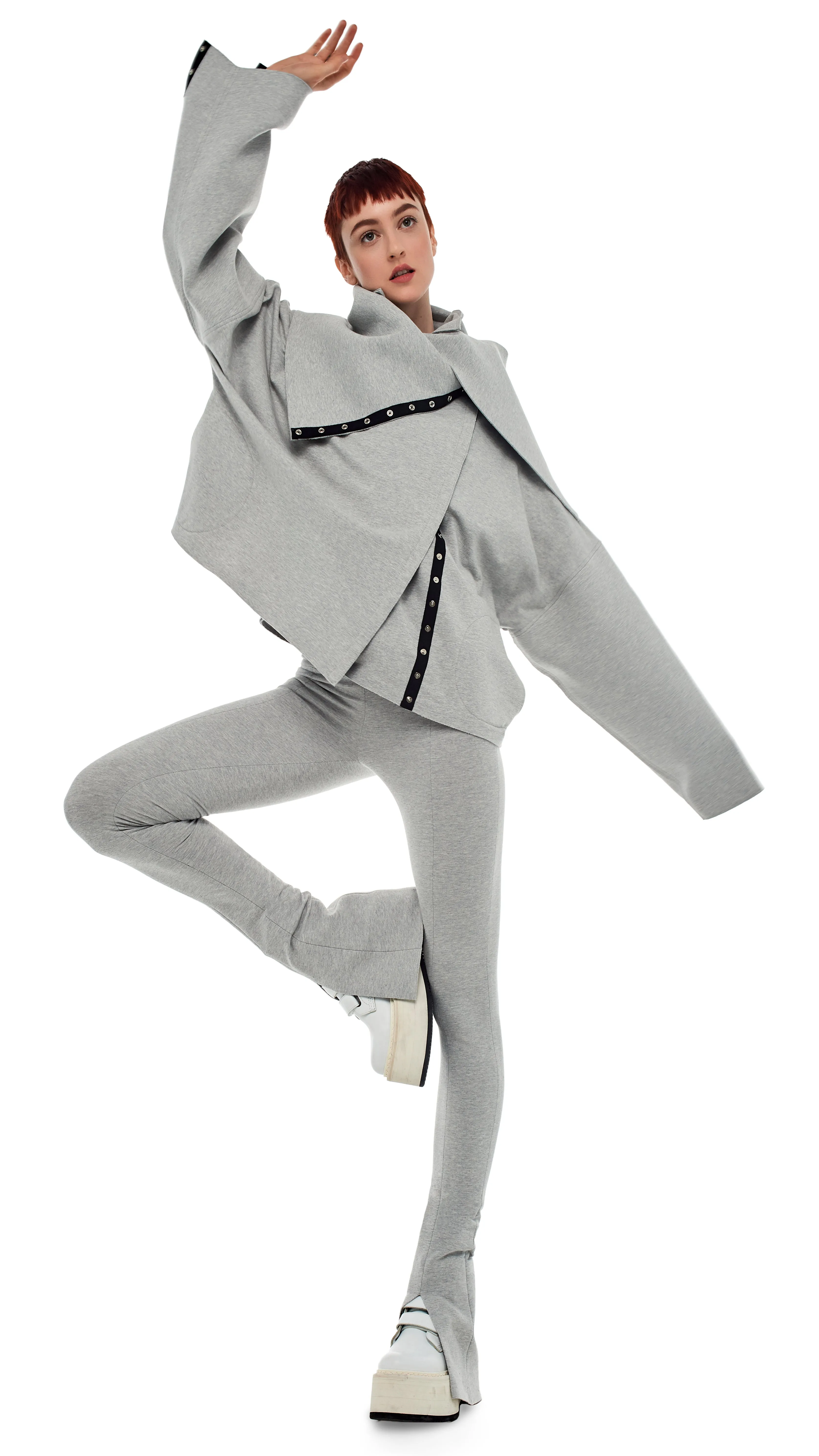 OVERSIZED SIDE SNAP JACKET sold by Norma Kamali product image thumbnail 5