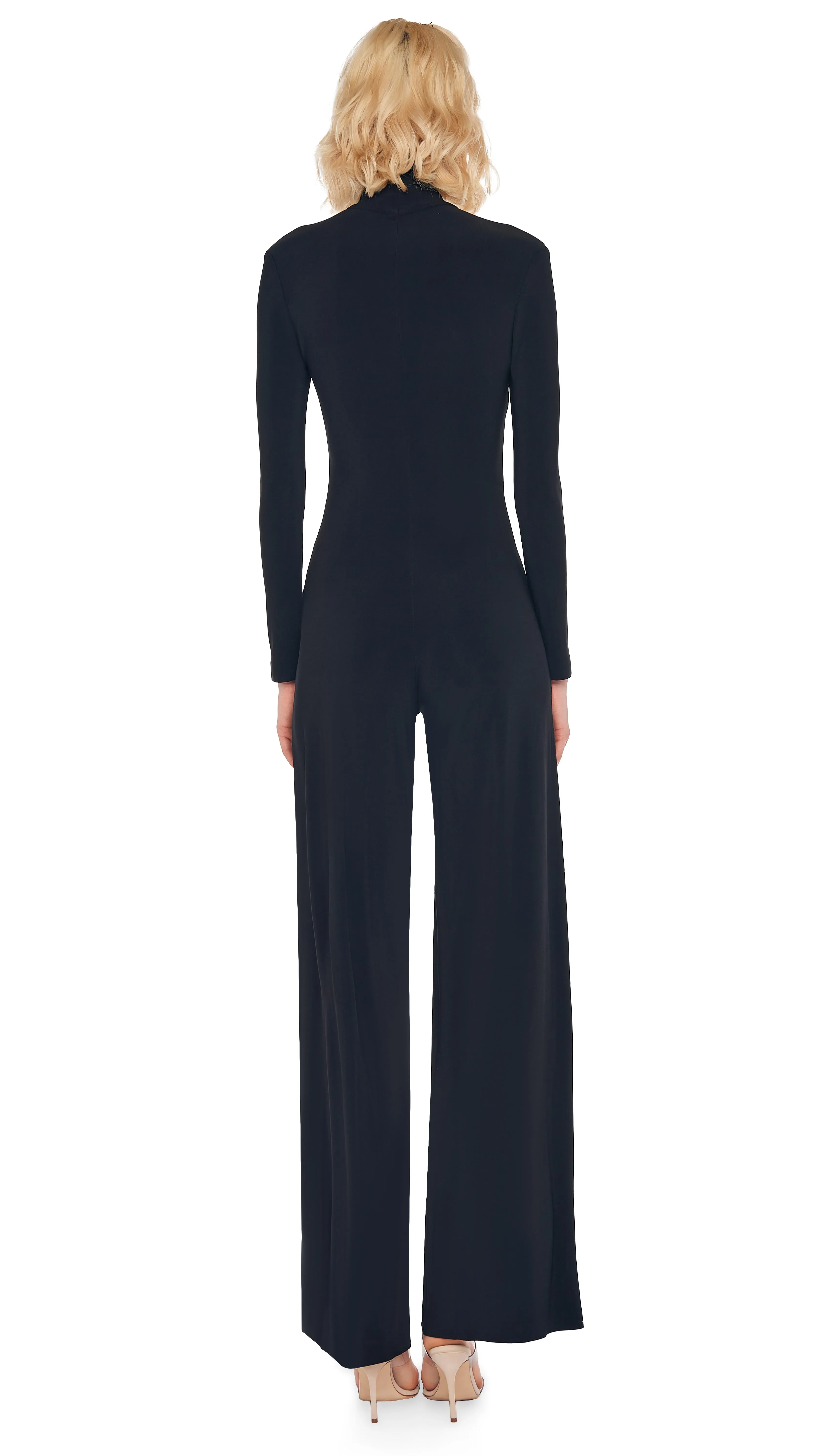 LONG SLEEVE TURTLE JUMPSUIT sold by Norma Kamali product image thumbnail 3