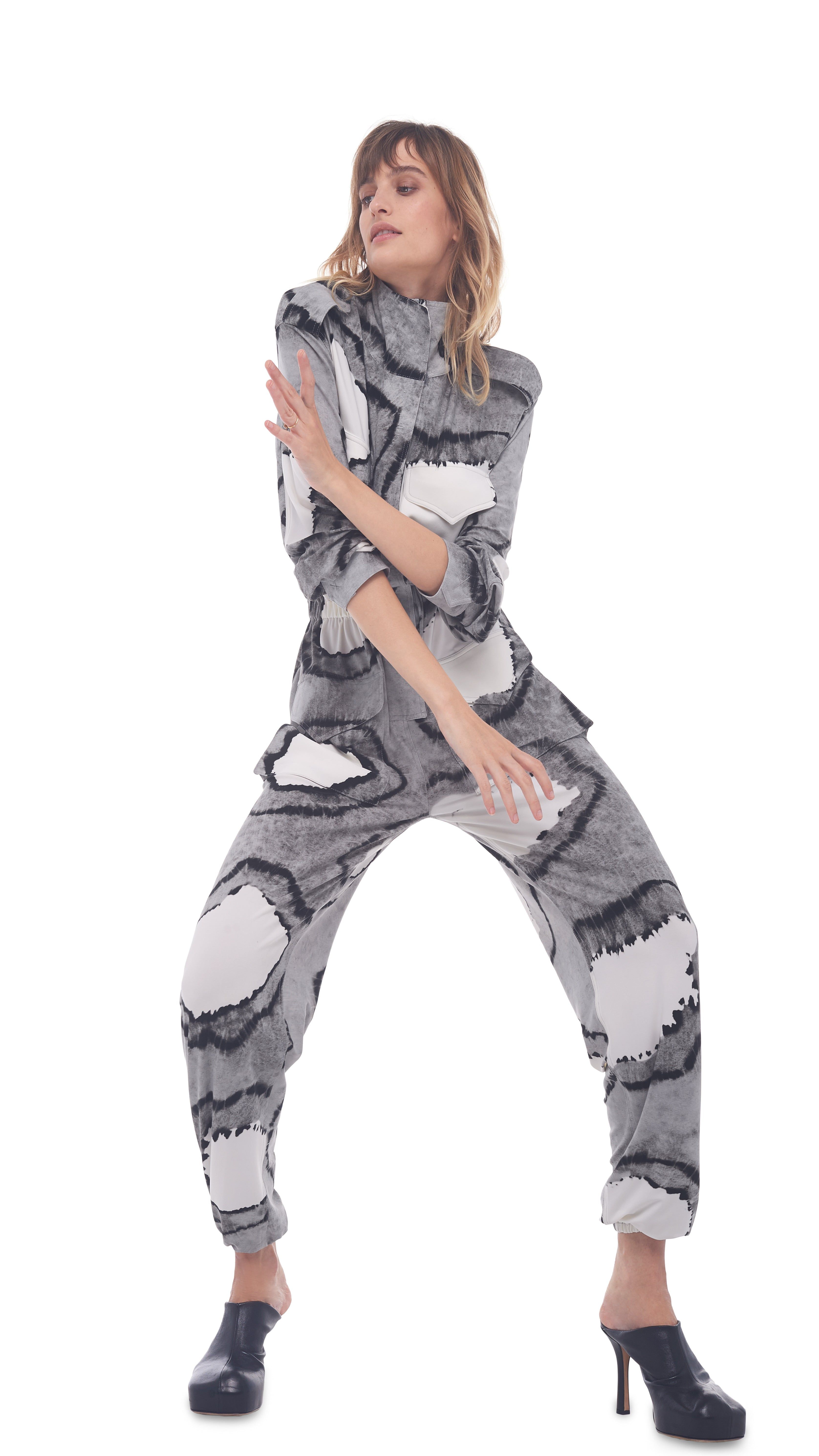 TURTLE CARGO JUMPSUIT sold by Norma Kamali product image thumbnail 5