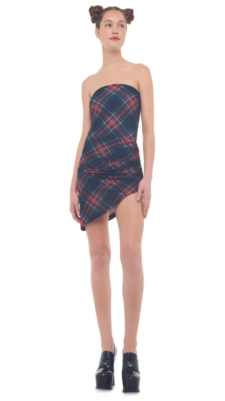 SIDE DRAPE MINI SKIRT sold by Norma Kamali