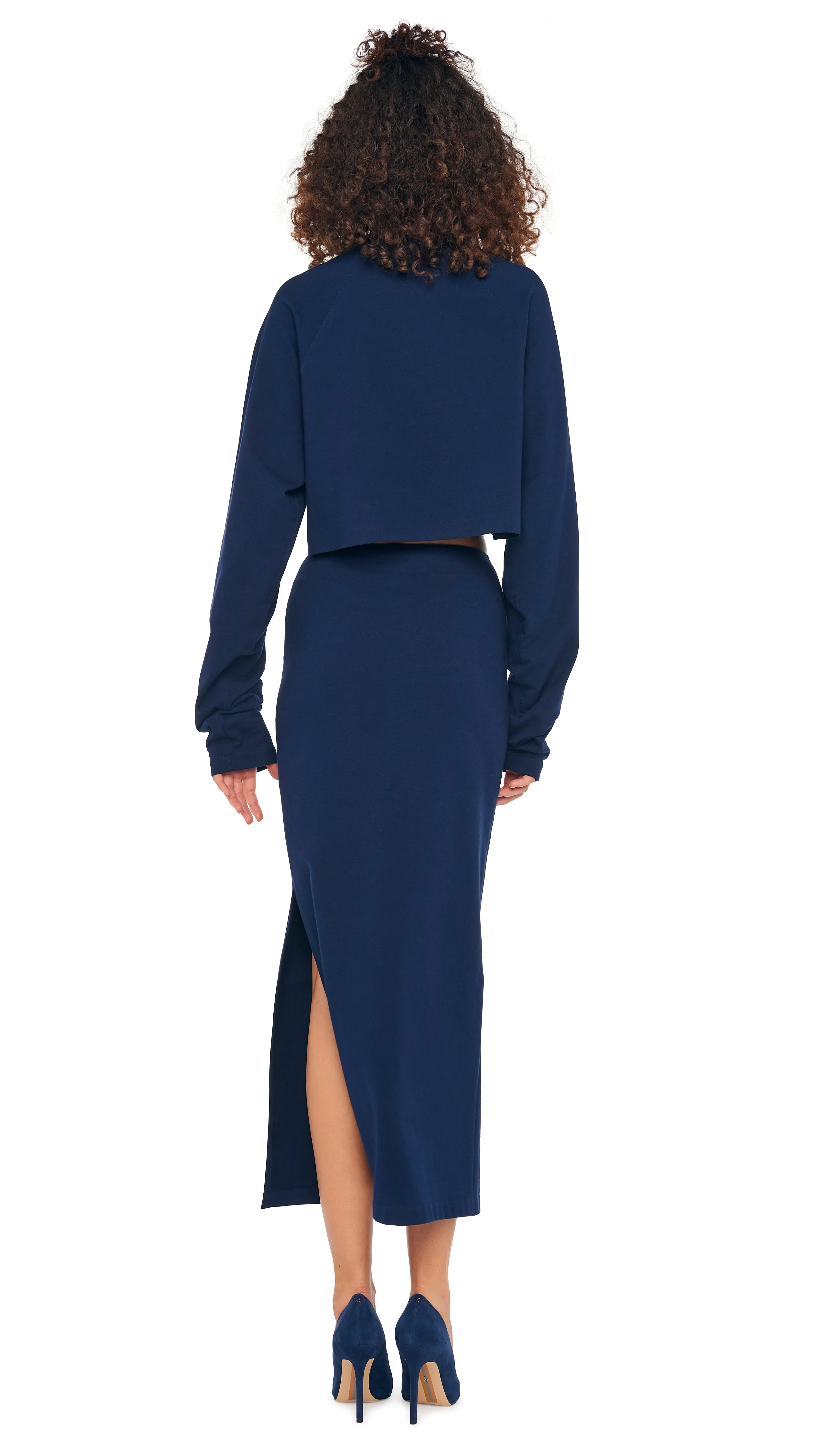 OS RAGLAN SLEEVE CROPPED TOP sold by Norma Kamali product image thumbnail 3