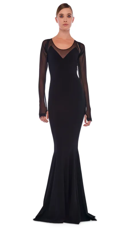 RACER FISHTAIL GOWN sold by Norma Kamali