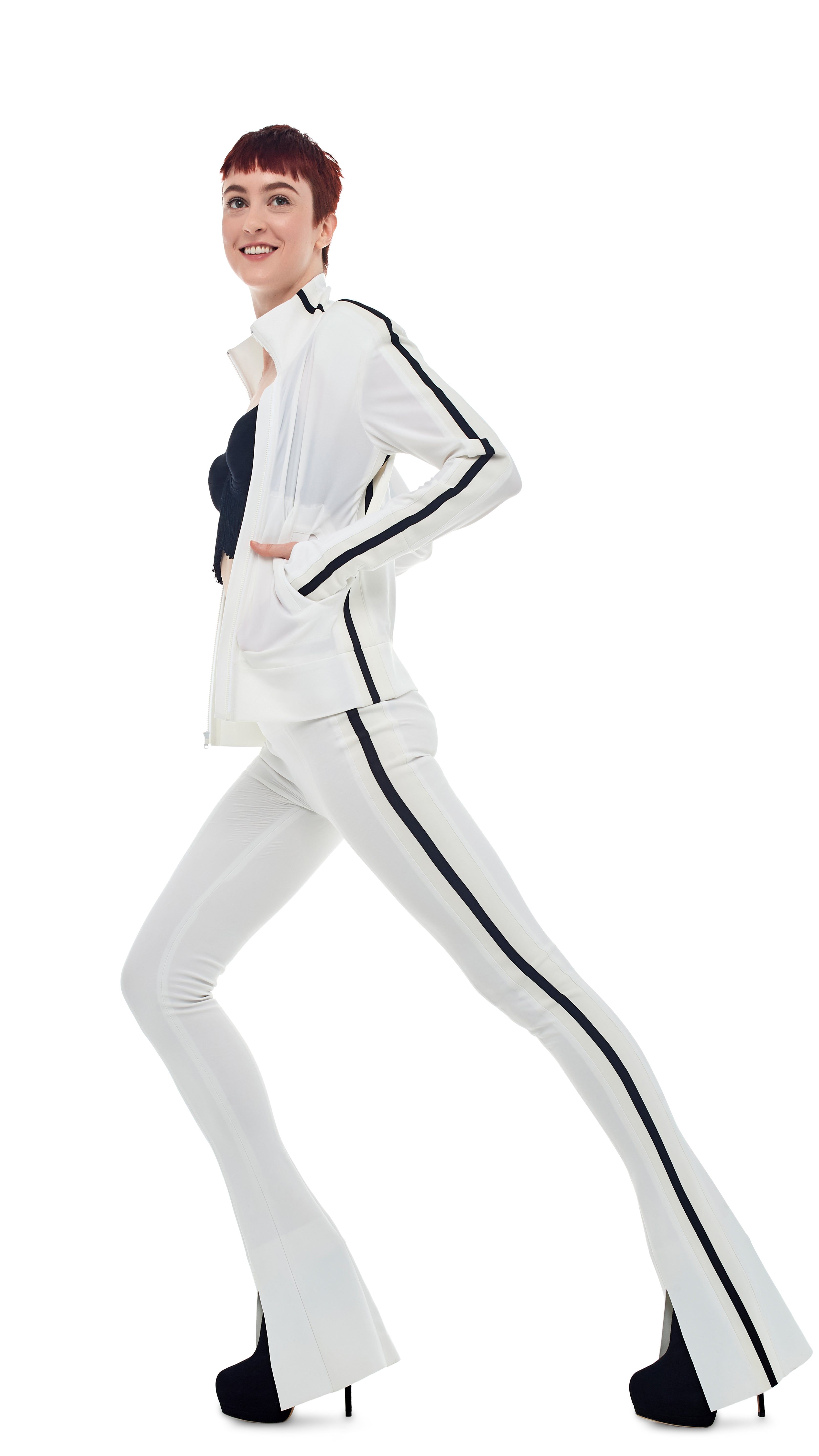 SIDE STRIPE SPAT LEGGING sold by Norma Kamali product image thumbnail 10