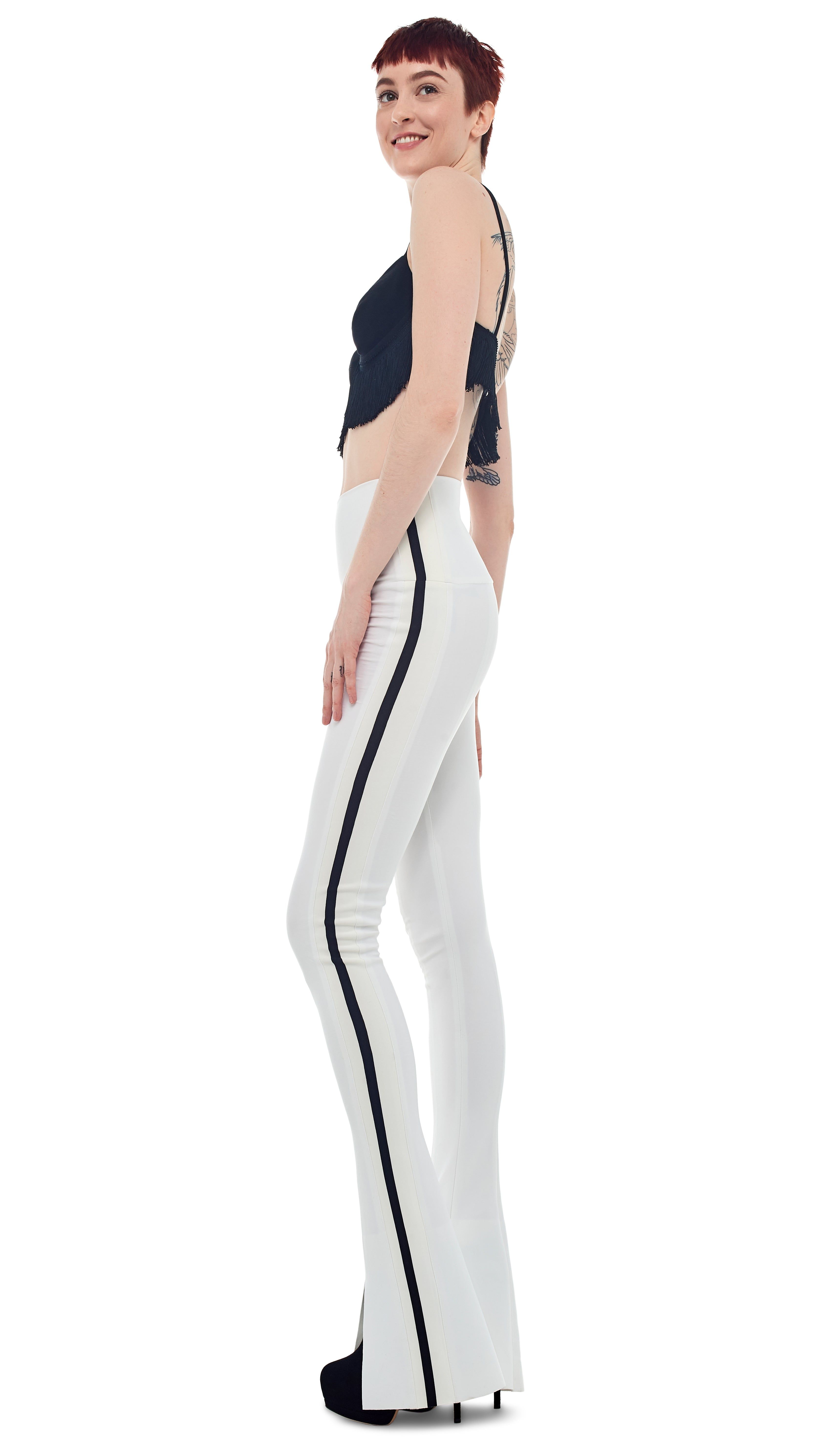 SIDE STRIPE SPAT LEGGING sold by Norma Kamali product image thumbnail 2