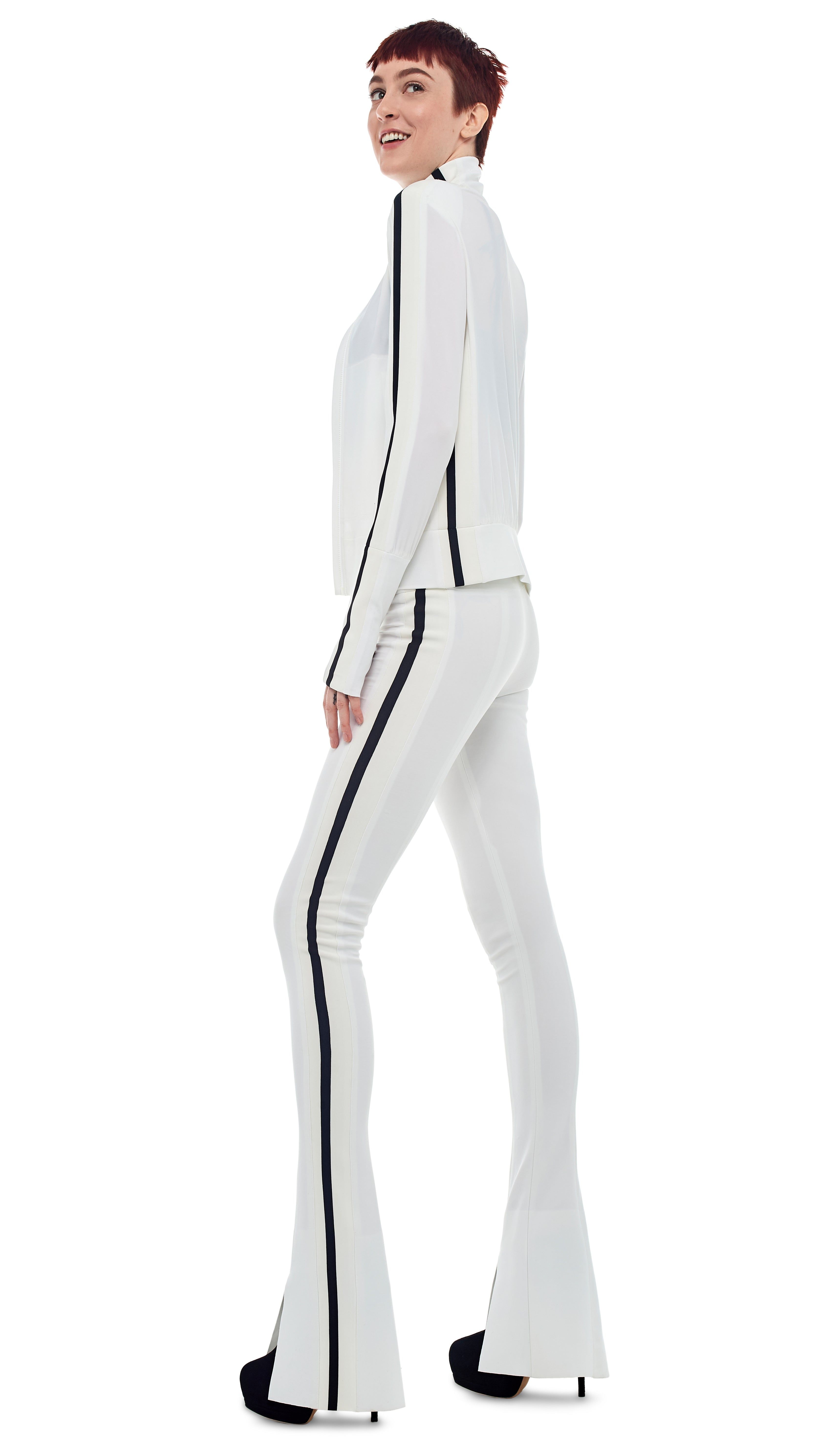 SIDE STRIPE SPAT LEGGING sold by Norma Kamali product image thumbnail 9
