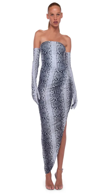 STRAPLESS SIDE DRAPE GOWN sold by Norma Kamali