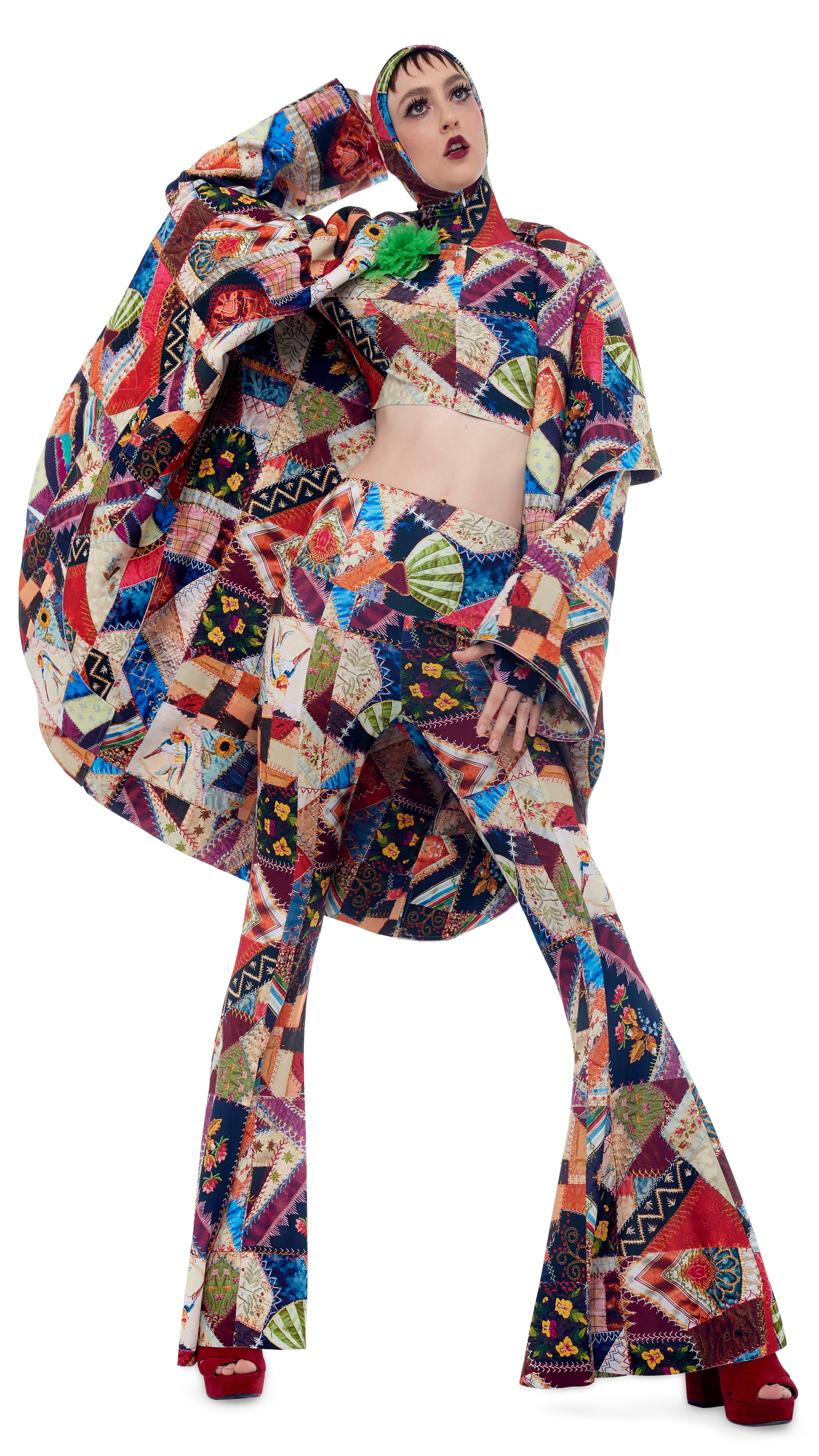 BONDED SHAWL COLLAR COAT sold by Norma Kamali product image thumbnail 4