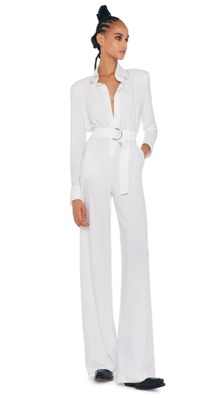 NK SHIRT STRAIGHT LEG JUMPSUIT sold by Norma Kamali